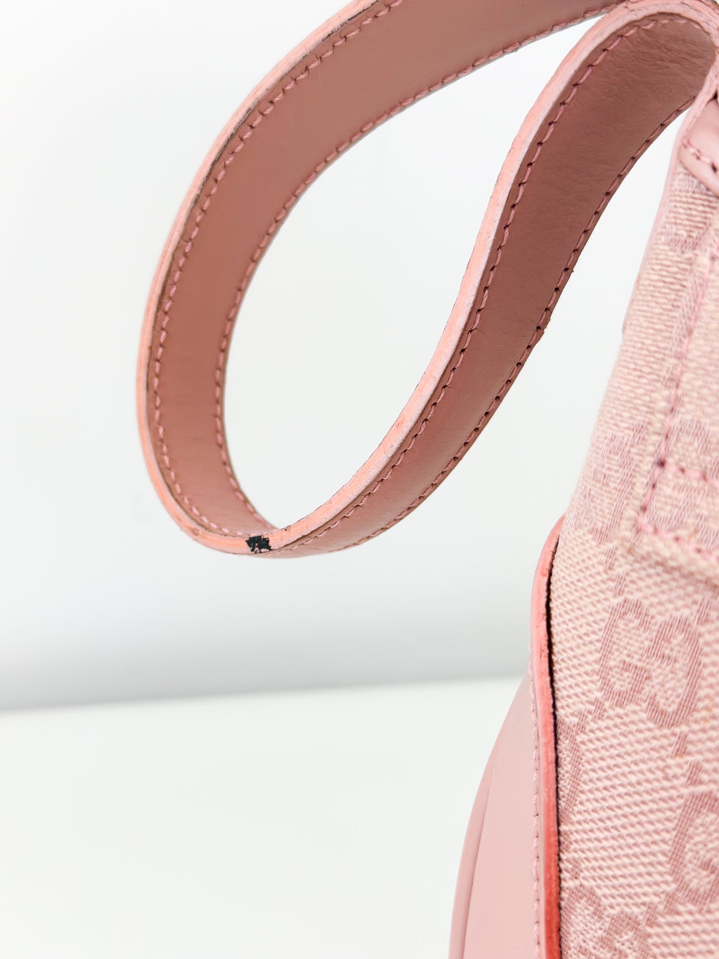 Gucci Jackie Monogram Flap Shoulder Bag - Pink
