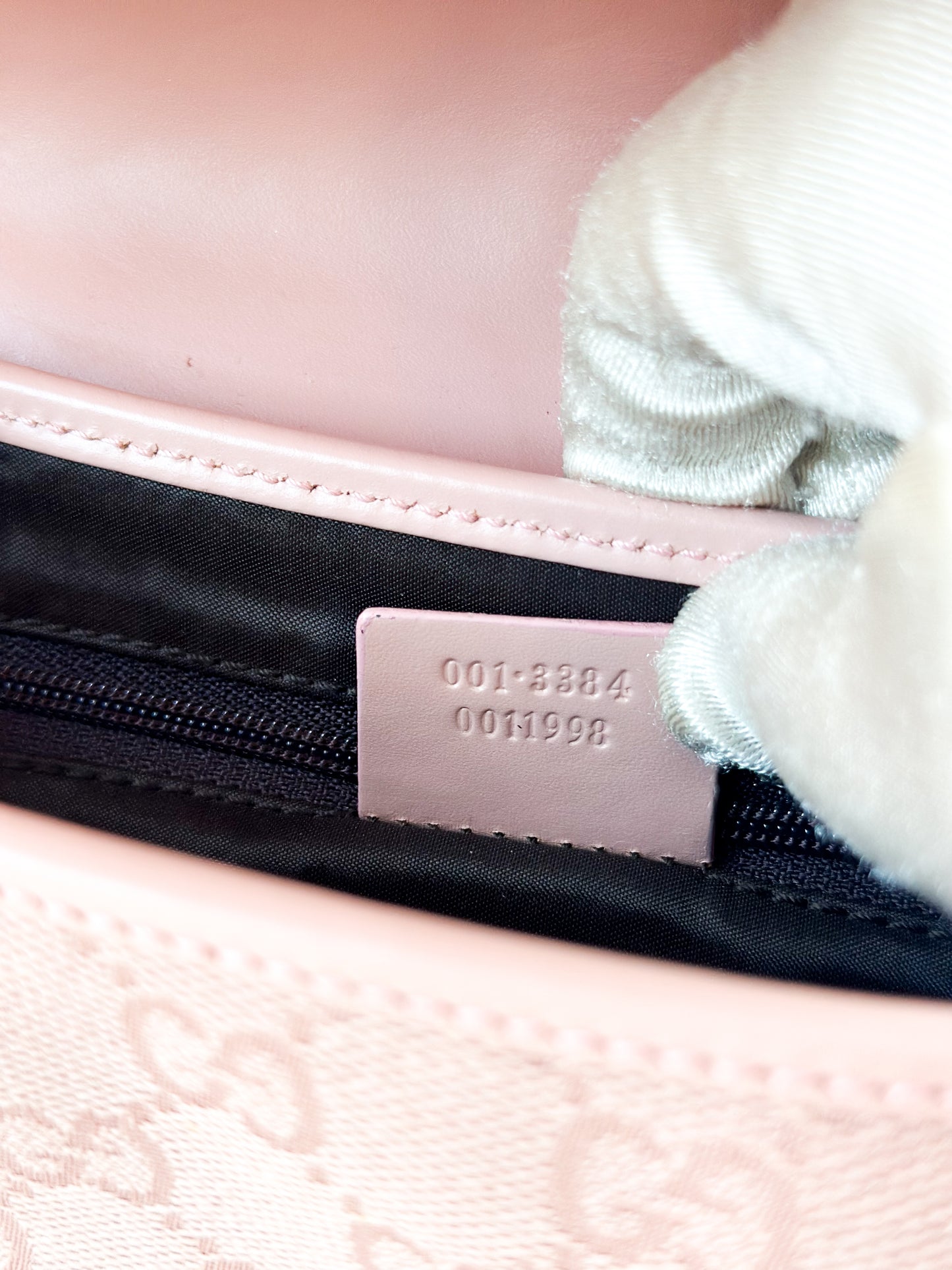Gucci Jackie Monogram Flap Shoulder Bag - Pink