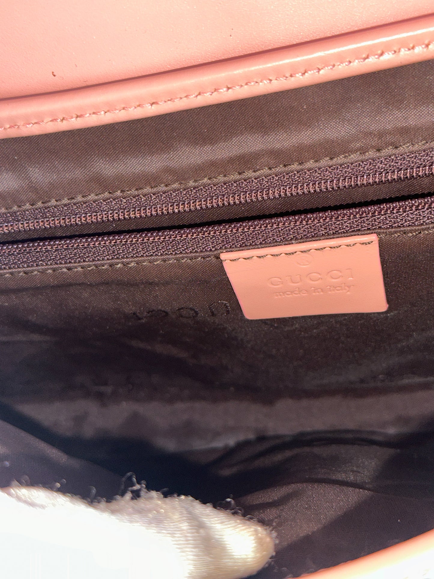 Gucci Jackie Monogram Flap Shoulder Bag - Pink