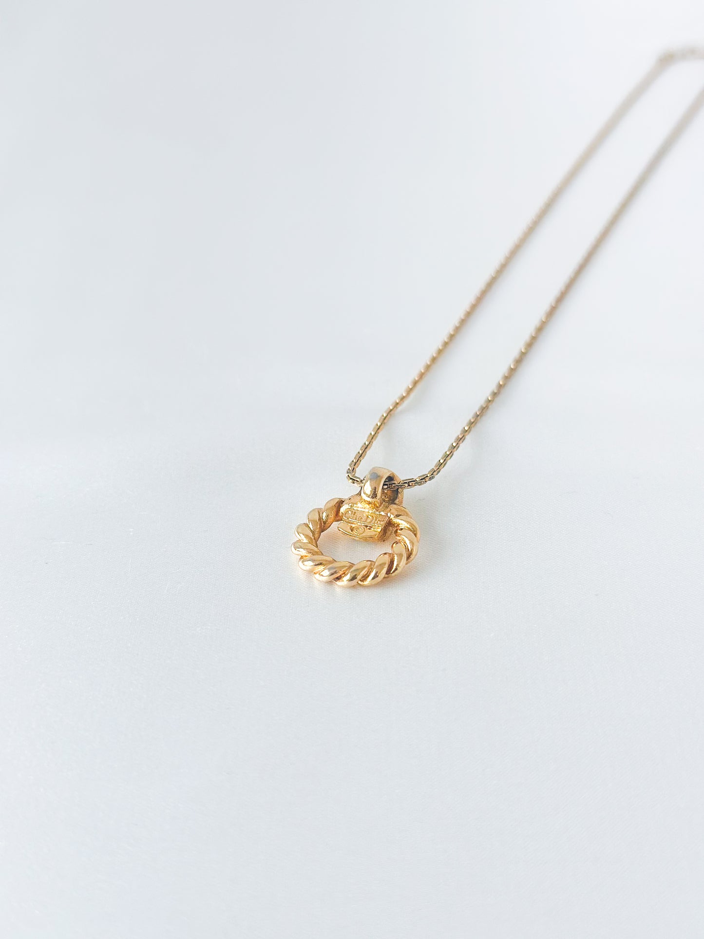 Dior Circle Twist Necklace