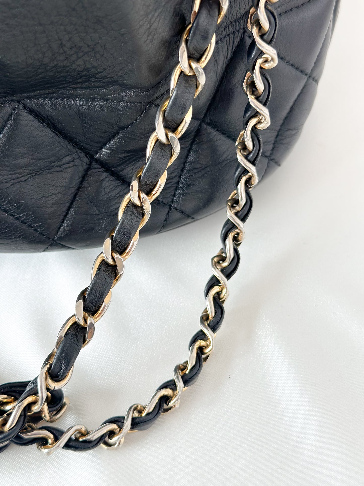 Chanel Vintage Black Bucket Bag