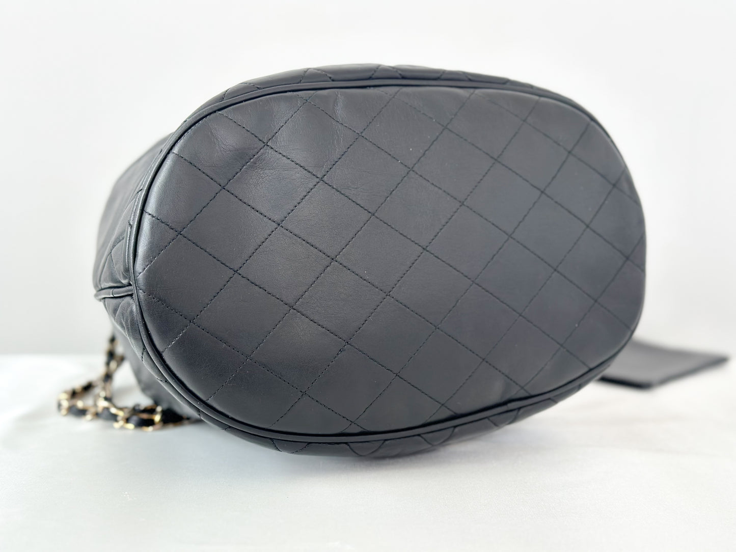 Chanel Vintage Black Bucket Bag