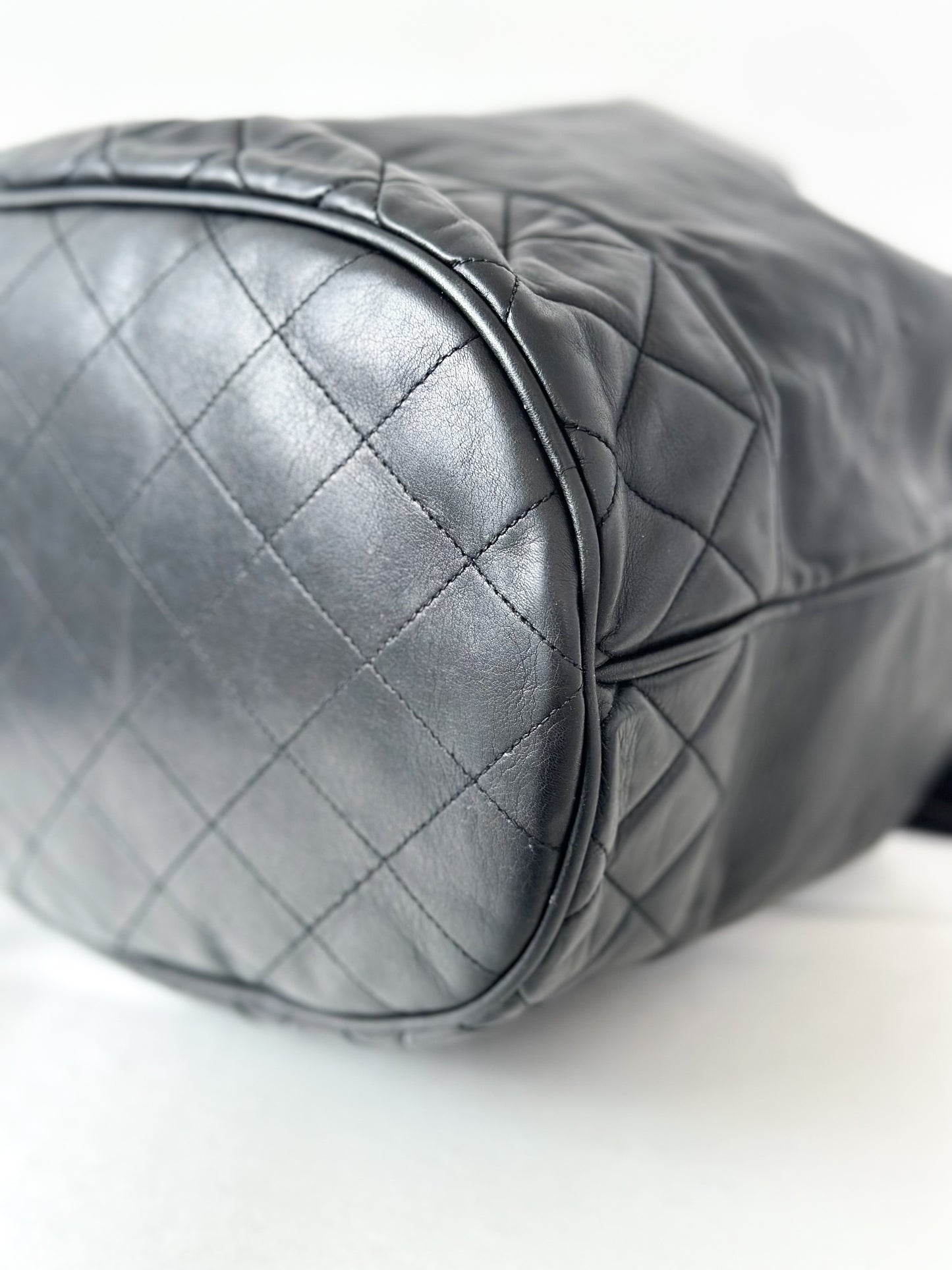 Chanel Vintage Black Bucket Bag