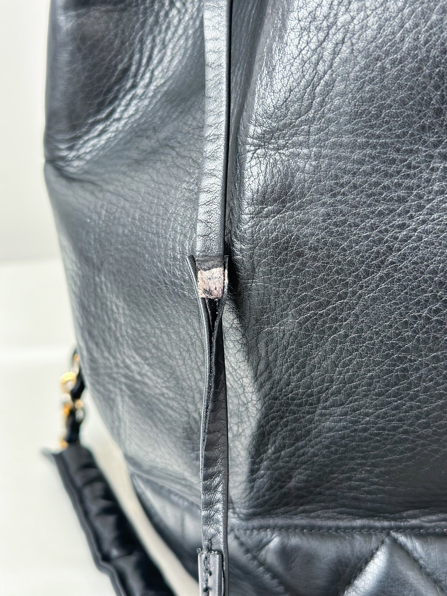 Chanel Vintage Black Bucket Bag