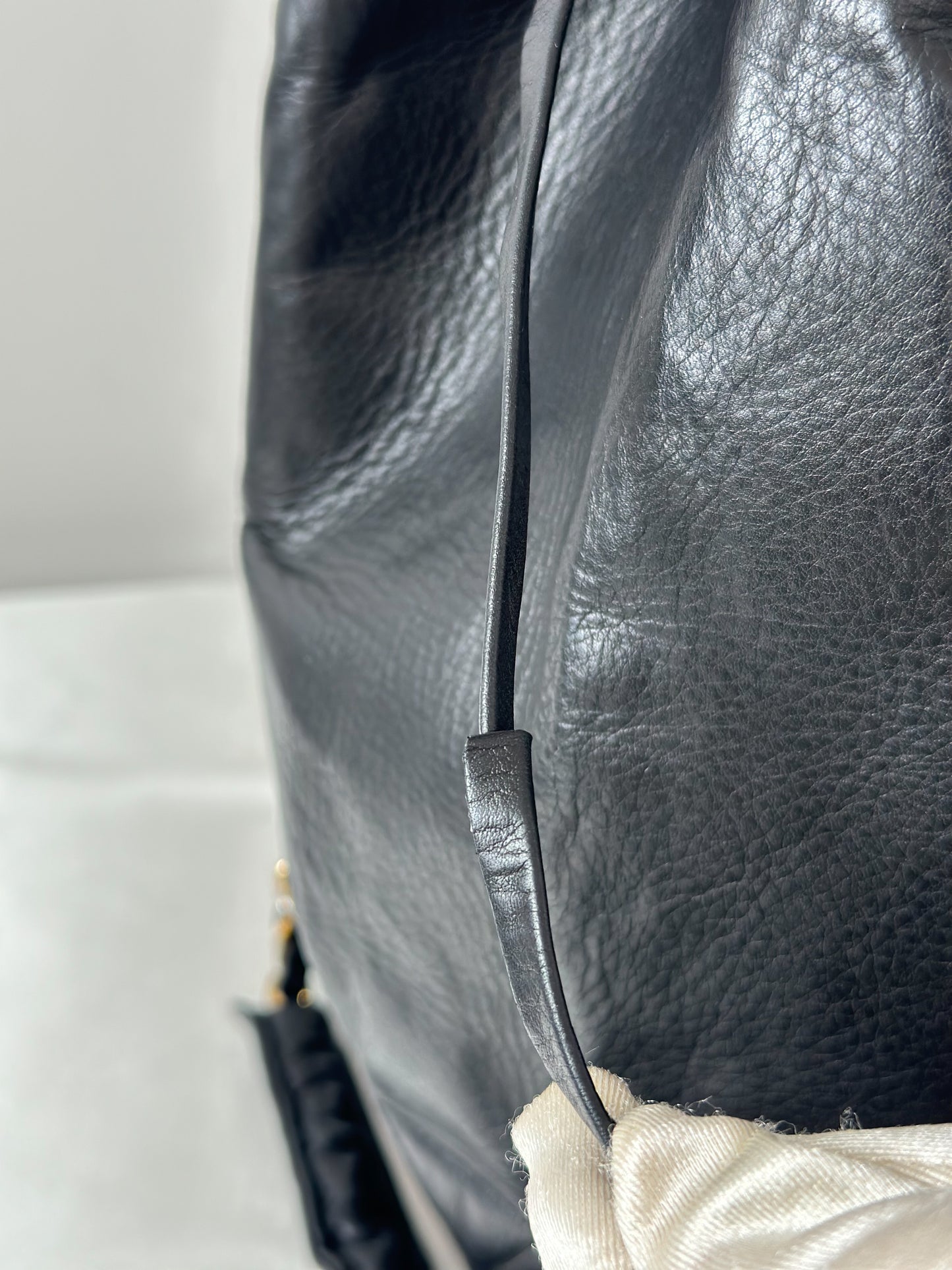 Chanel Vintage Black Bucket Bag