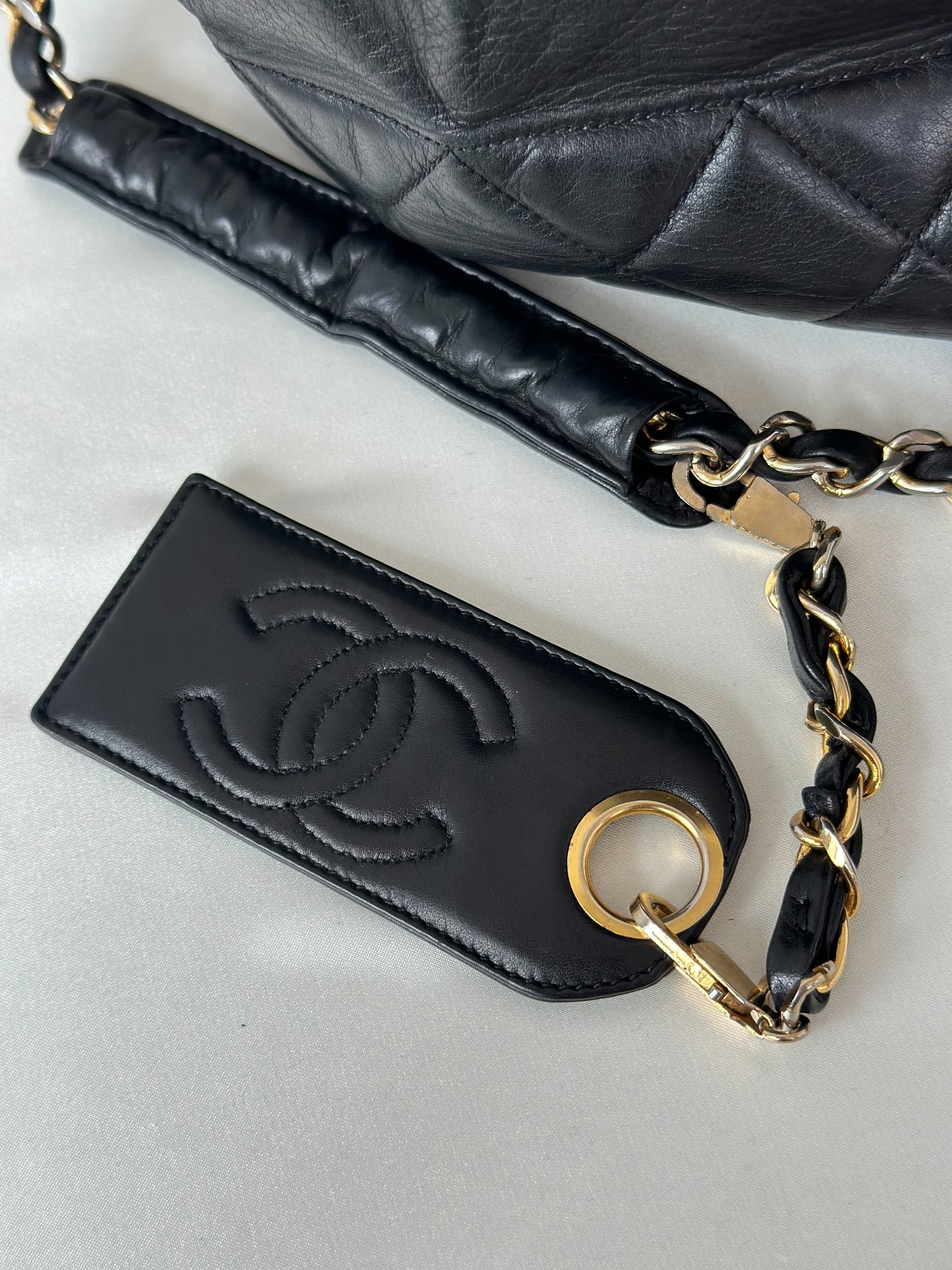 Chanel Vintage Black Bucket Bag