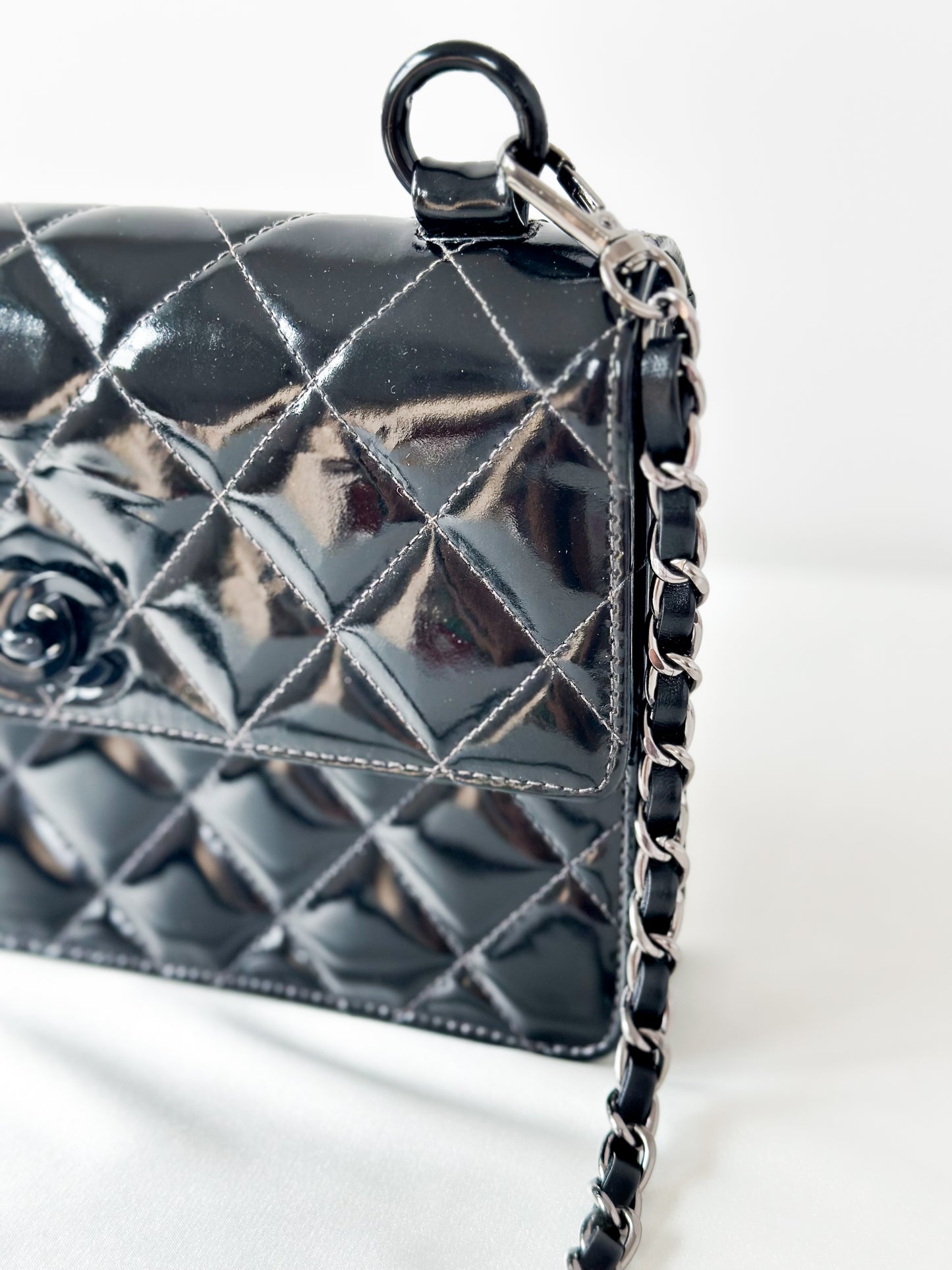 Chanel Vintage Black Patent Bag