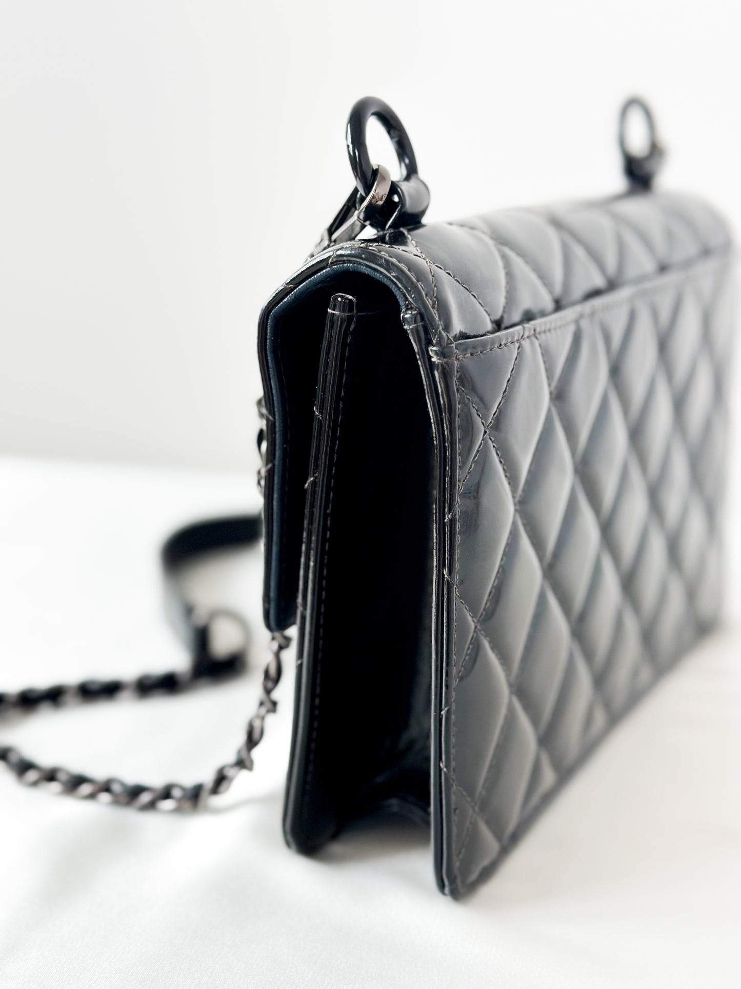 Chanel Vintage Black Patent Bag