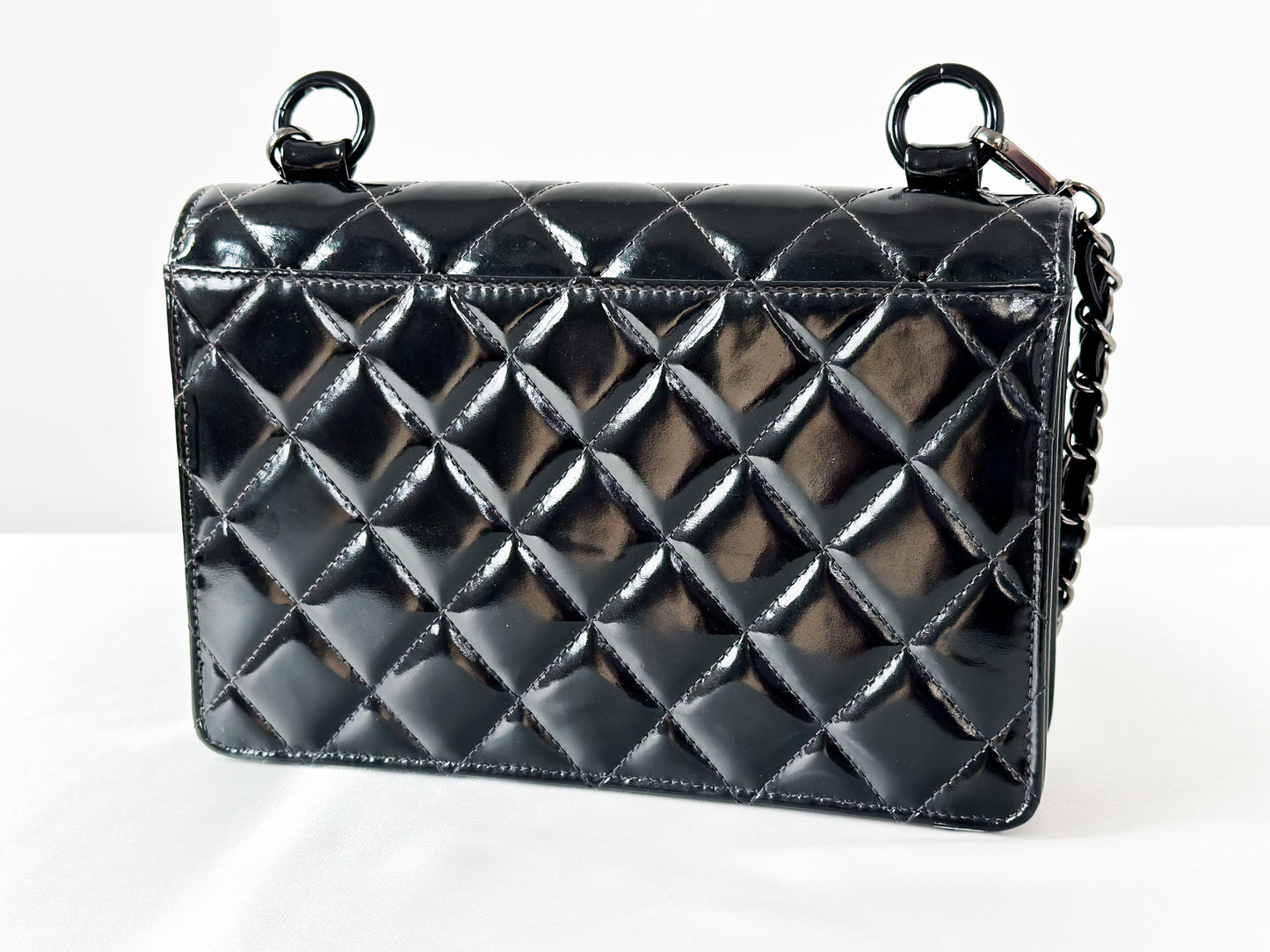Chanel Vintage Black Patent Bag