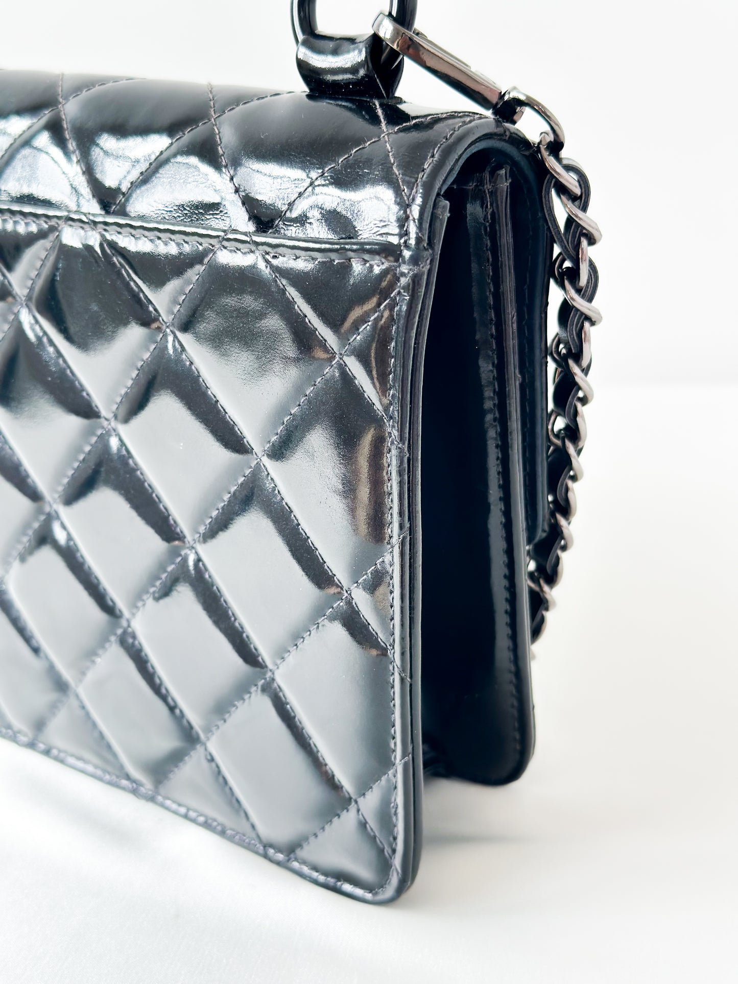 Chanel Vintage Black Patent Bag