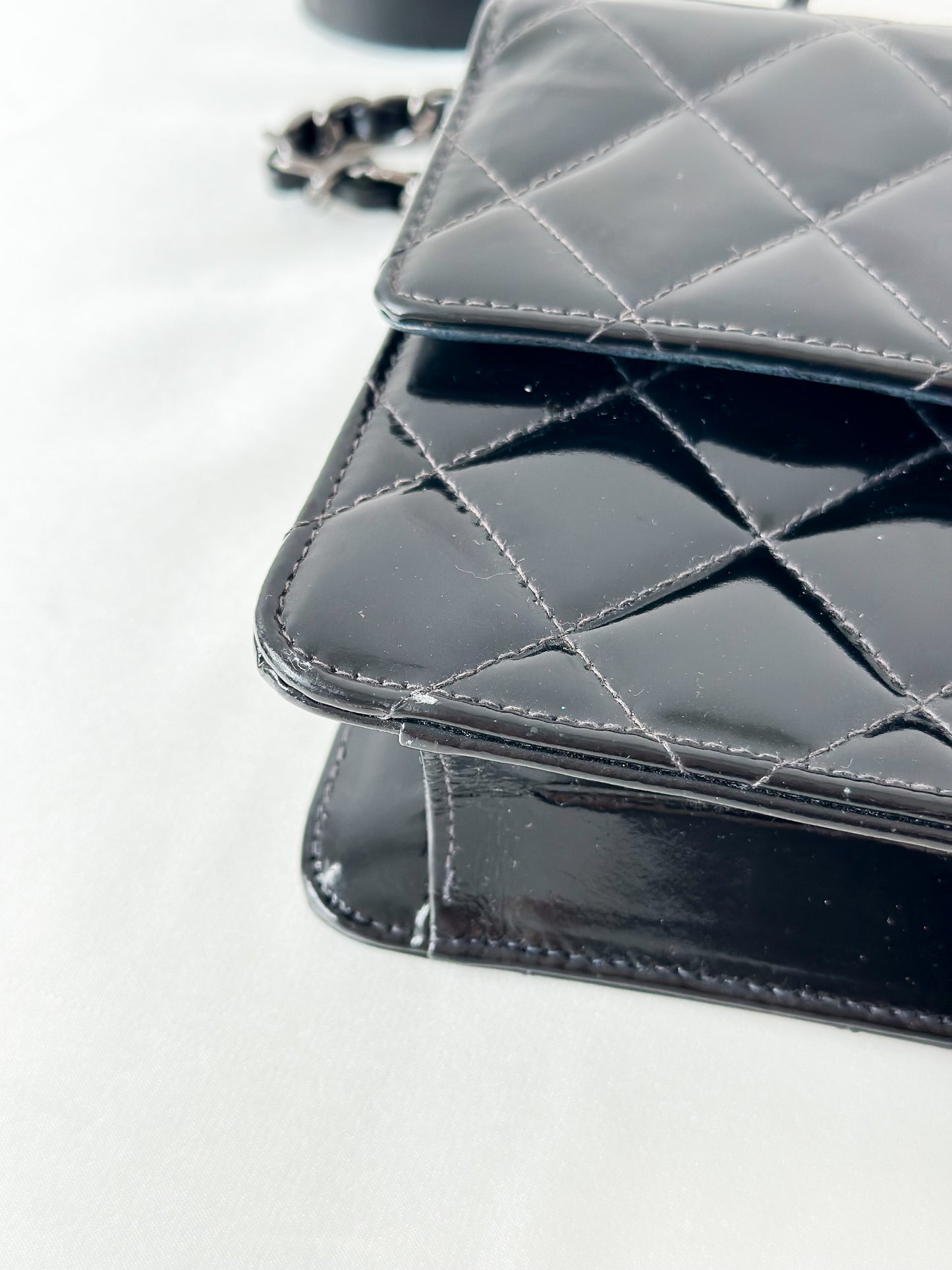 Chanel Vintage Black Patent Bag