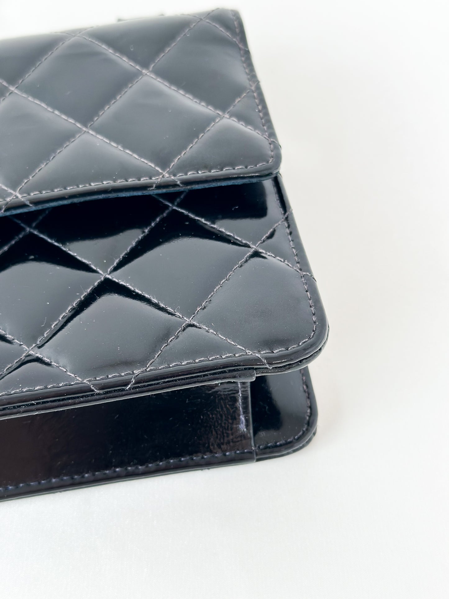 Chanel Vintage Black Patent Bag