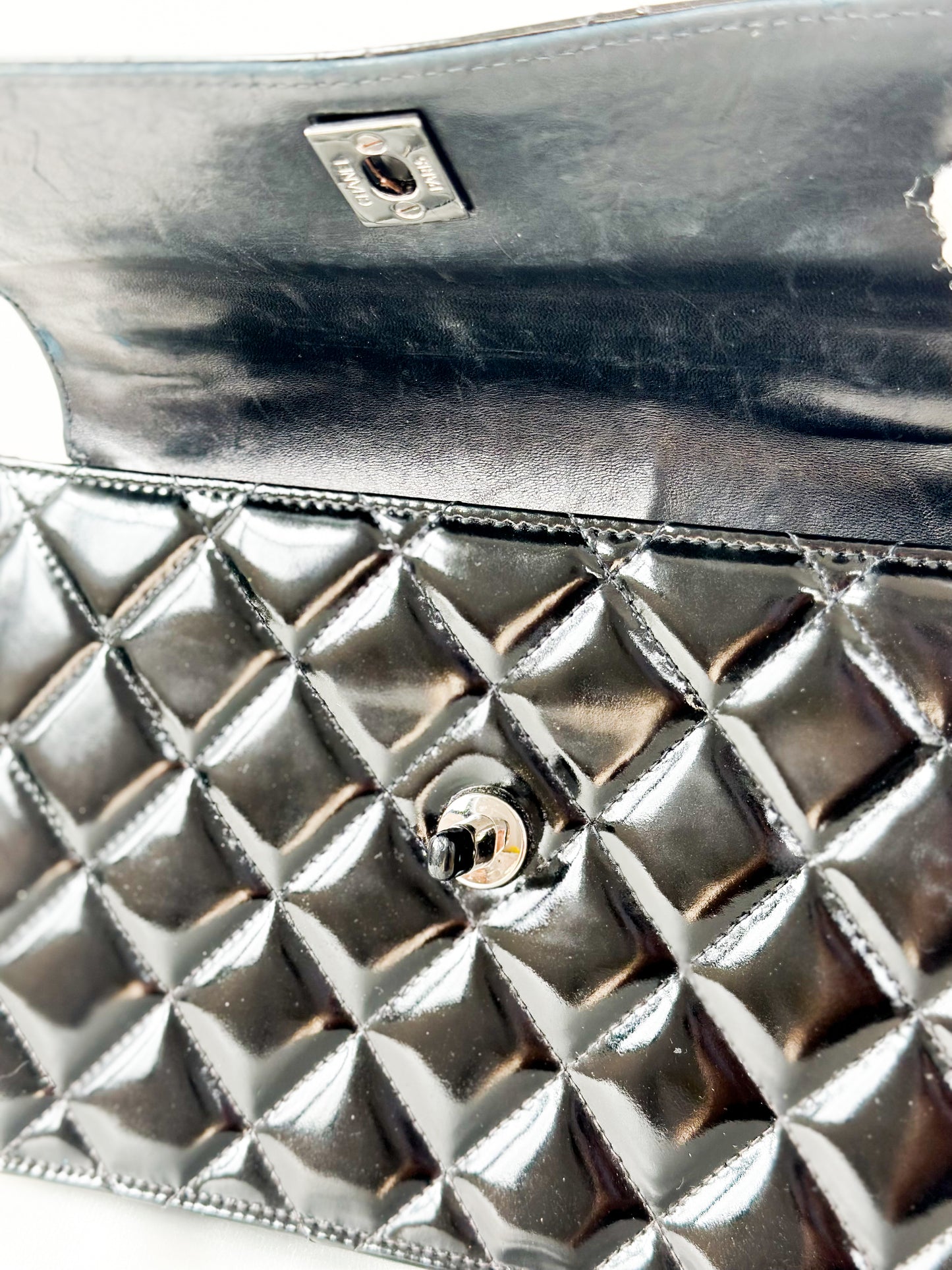 Chanel Vintage Black Patent Bag