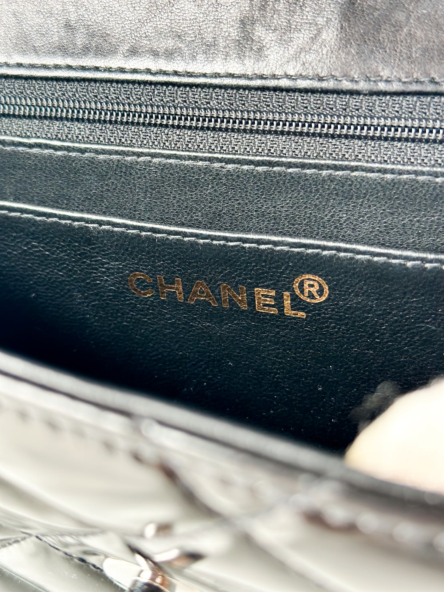 Chanel Vintage Black Patent Bag