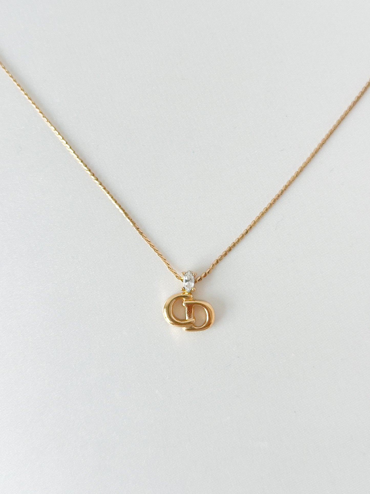 Dior Gold CD Necklace