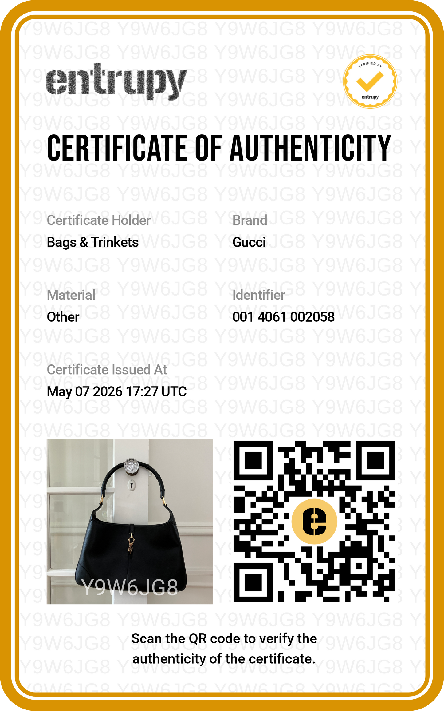 Gucci Black Jackie Bag with Bamboo Handle