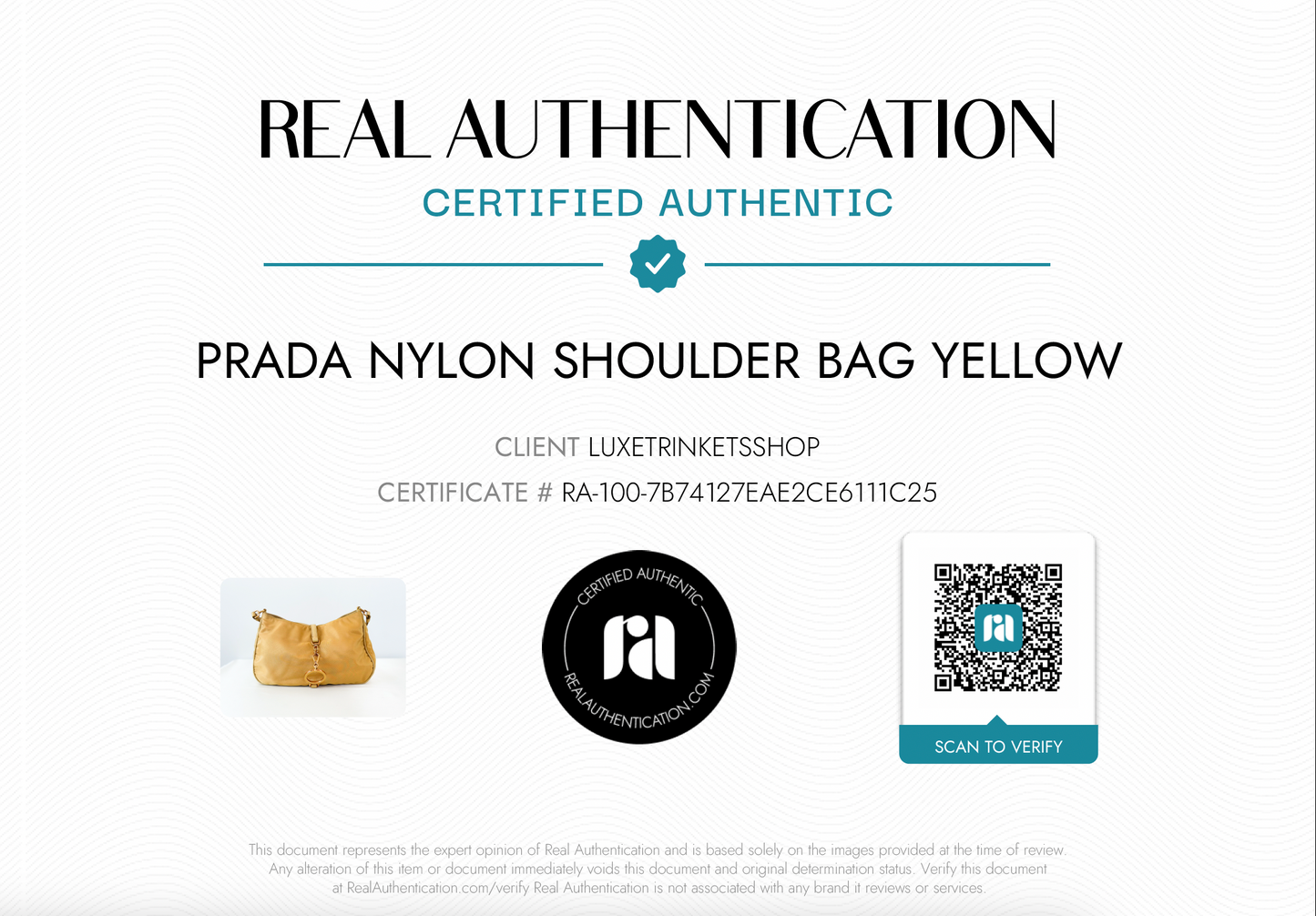 Prada Nylon Shoulder Bag