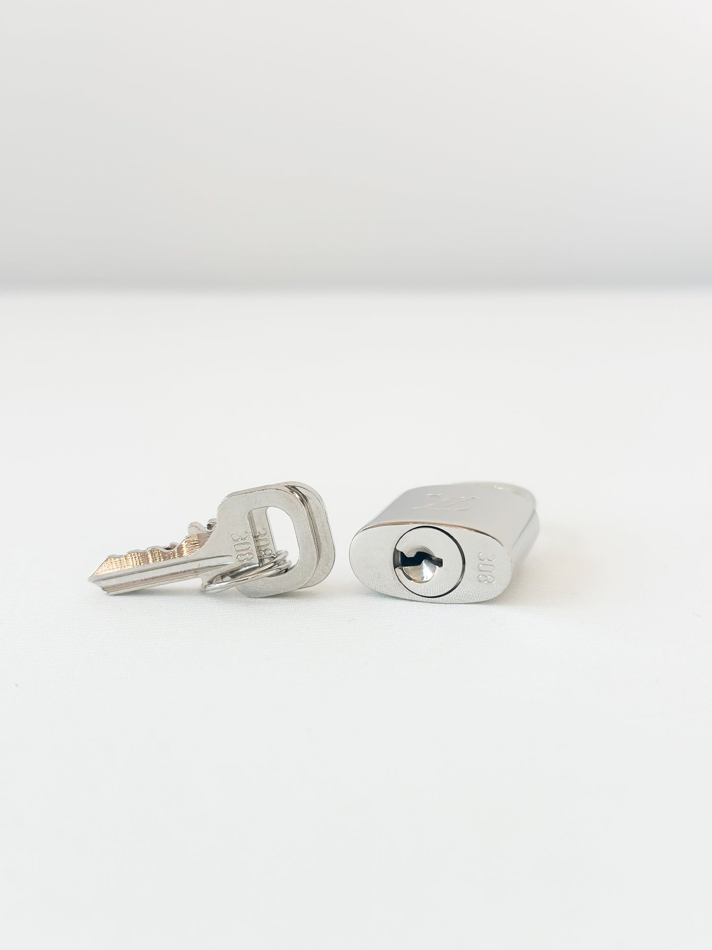Louis Vuitton Silver Padlock 308 - 2 Keys
