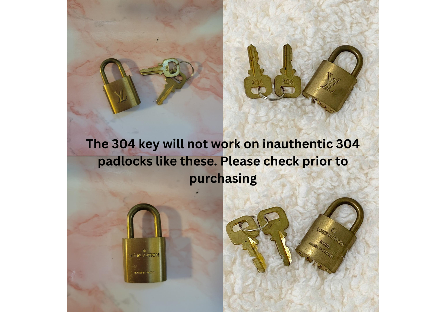 Louis Vuitton Padlock Key 304