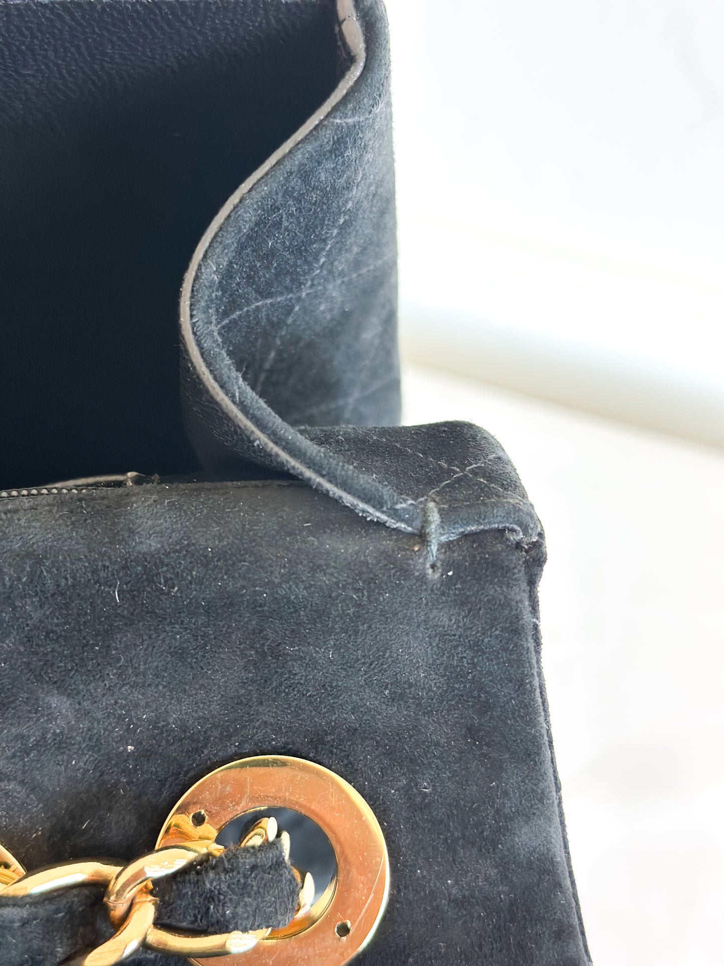 Chanel 1992 Vintage Jumbo XL Single Flap Bag 24k Gold