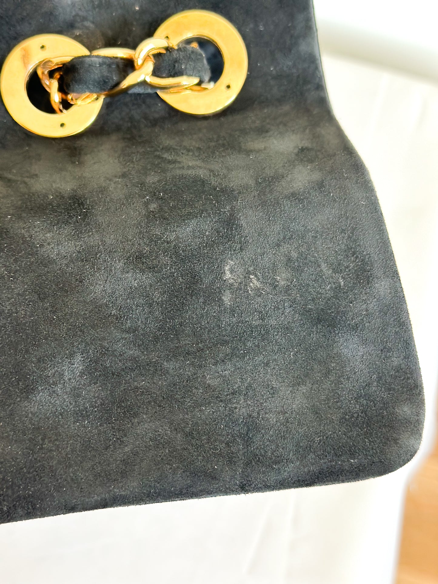 Chanel 1992 Vintage Jumbo XL Single Flap Bag 24k Gold