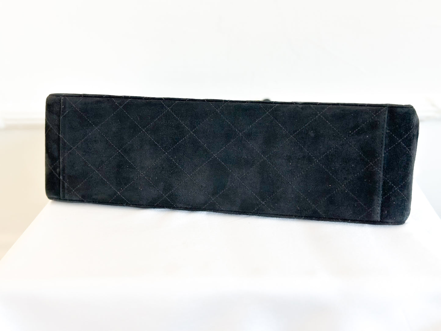 Chanel 1992 Vintage Jumbo XL Single Flap Bag 24k Gold