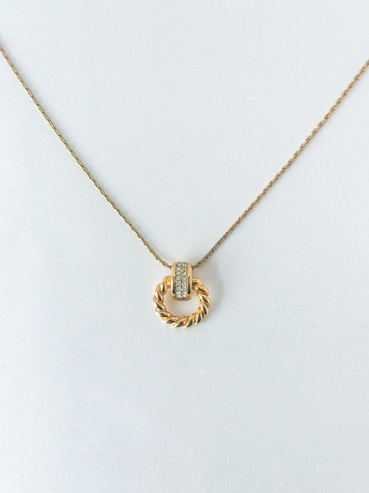Dior Circle Twist Necklace