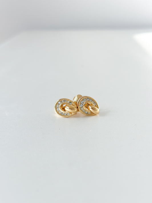 Dior Small Oval Vintage Earrings