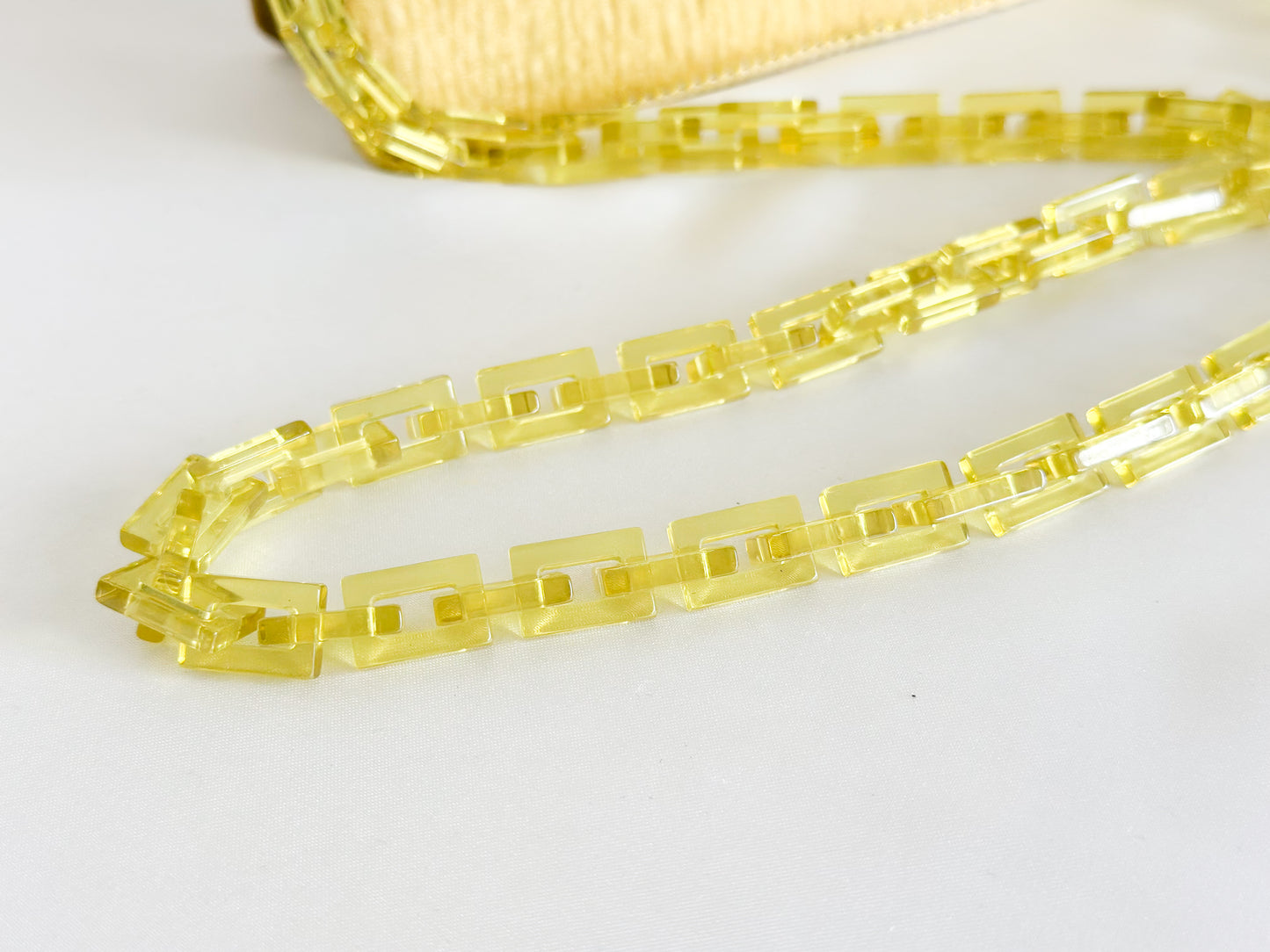 Rare Prada Yellow Link Chain Bag