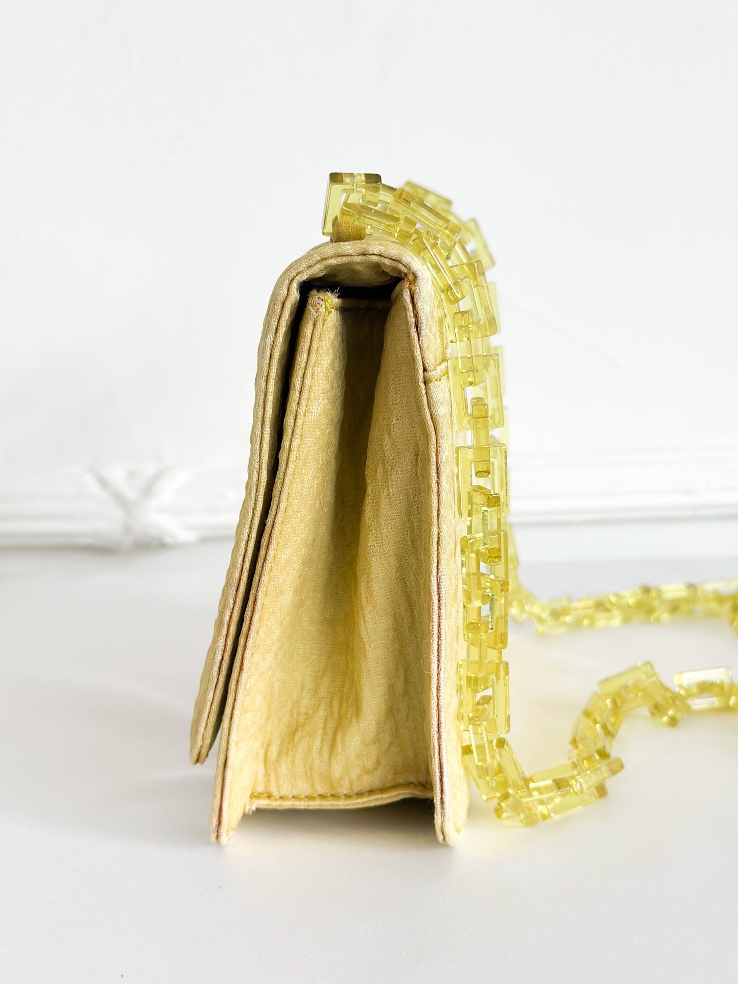 Rare Prada Yellow Link Chain Bag