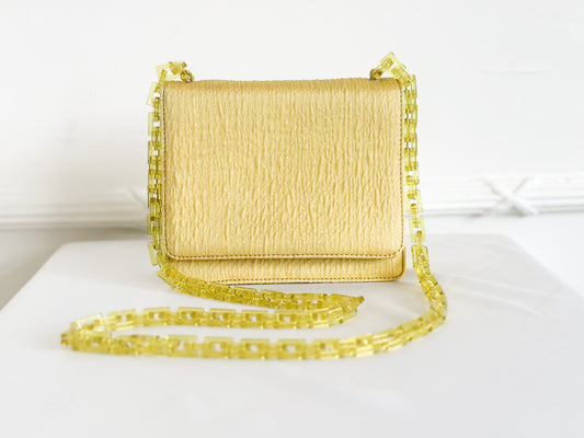Rare Prada Yellow Link Chain Bag