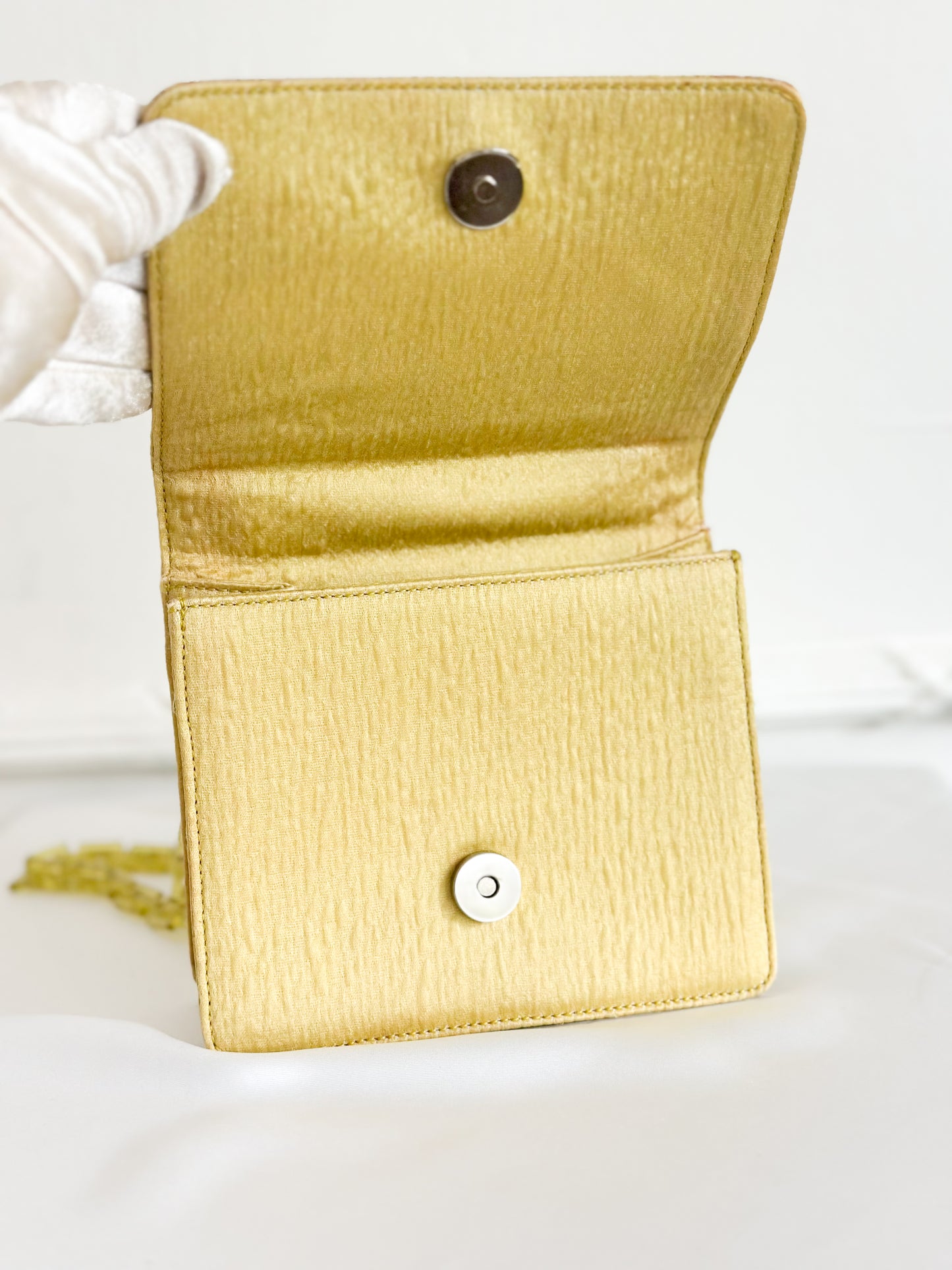 Rare Prada Yellow Link Chain Bag
