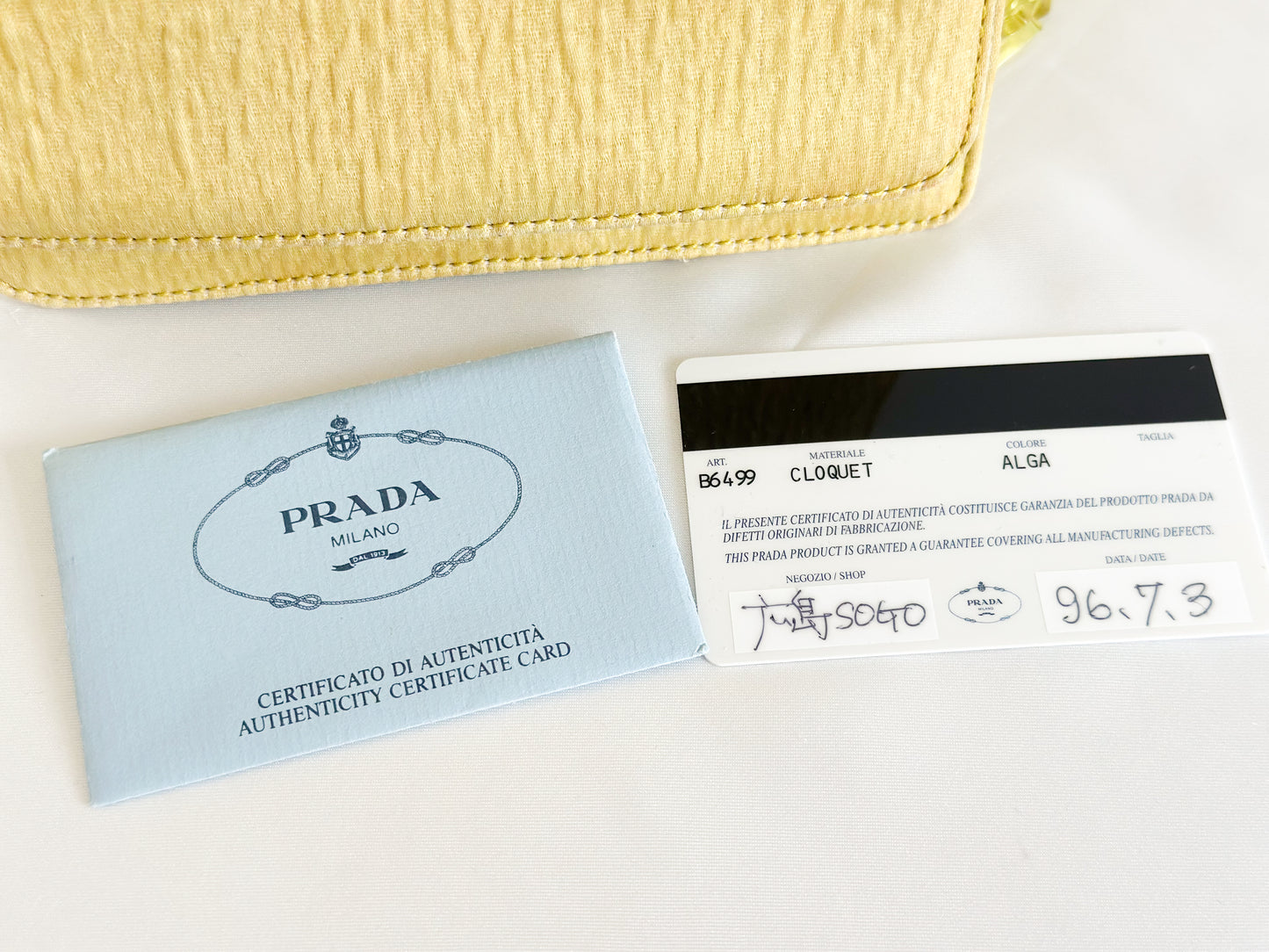 Rare Prada Yellow Link Chain Bag