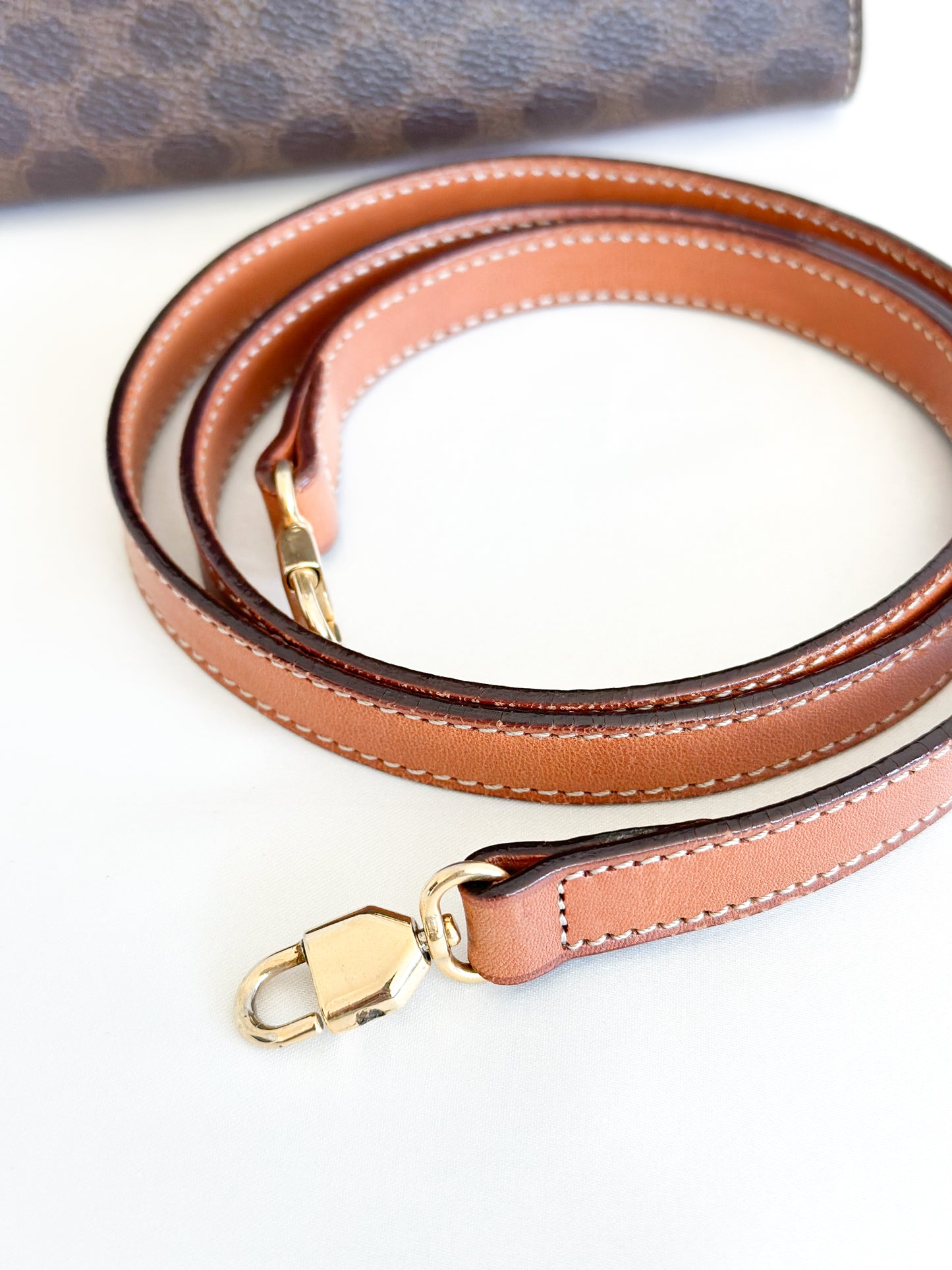 [Reserved LZ] Celine Macadam Top Handle Bag with Strap - Small