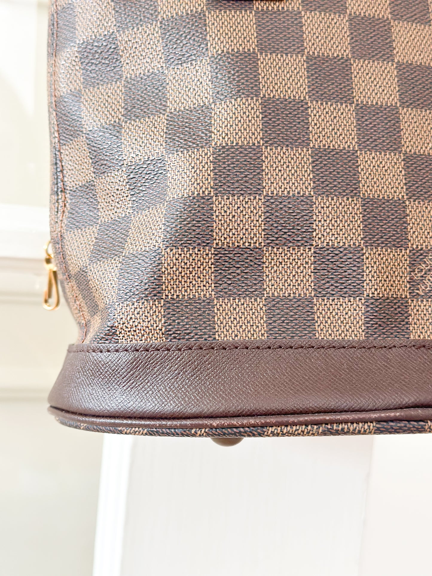 Vintage Louis Vuitton Damier Ebene Marais Bucket Shoulder Bag