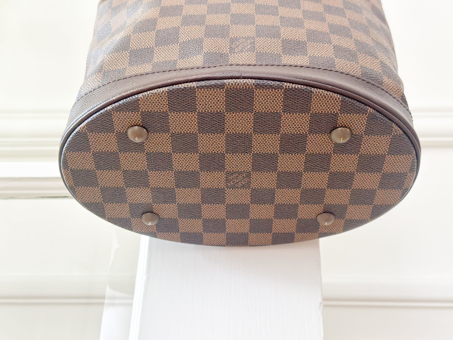 Vintage Louis Vuitton Damier Ebene Marais Bucket Shoulder Bag