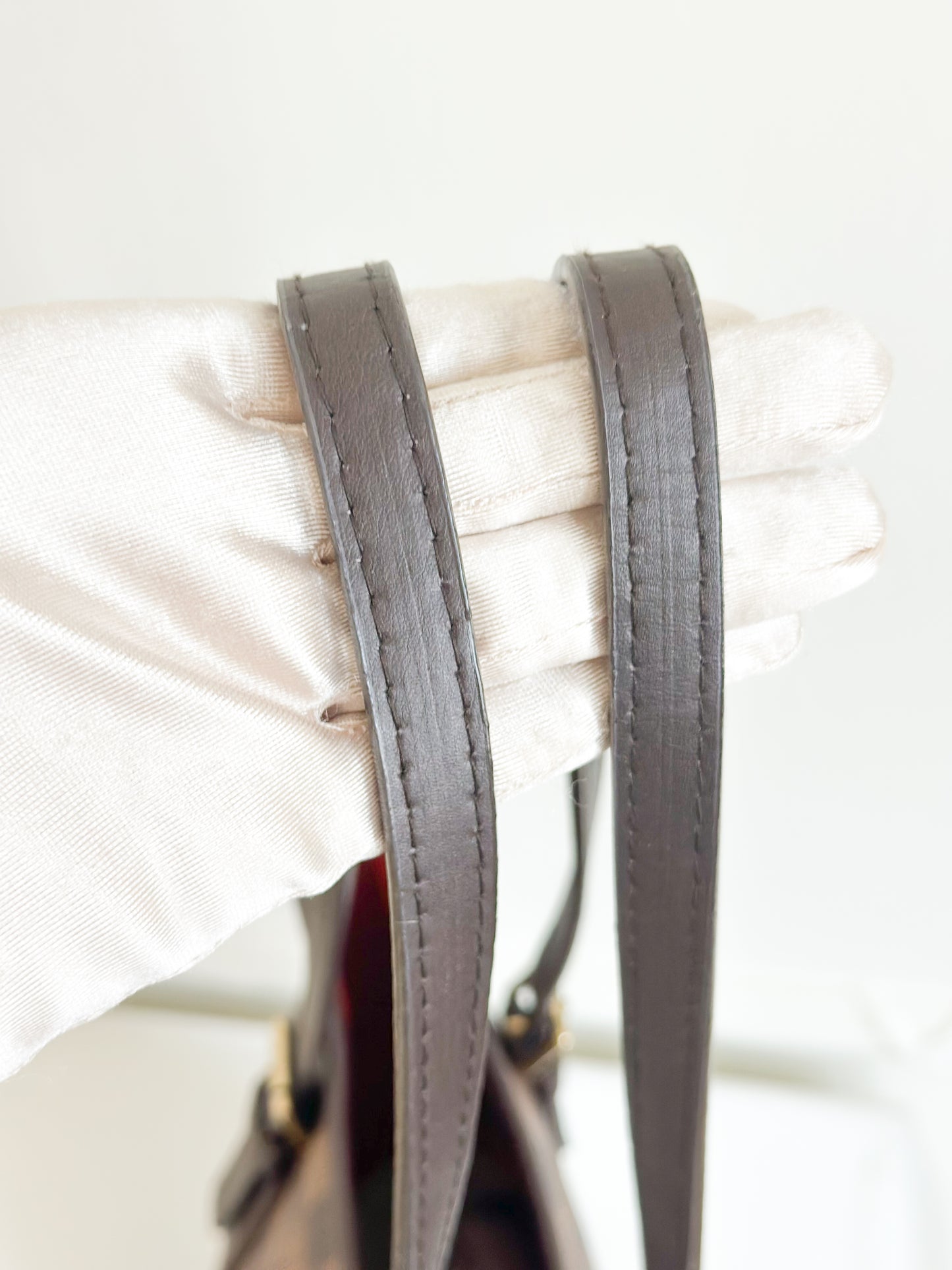 Vintage Louis Vuitton Damier Ebene Marais Bucket Shoulder Bag