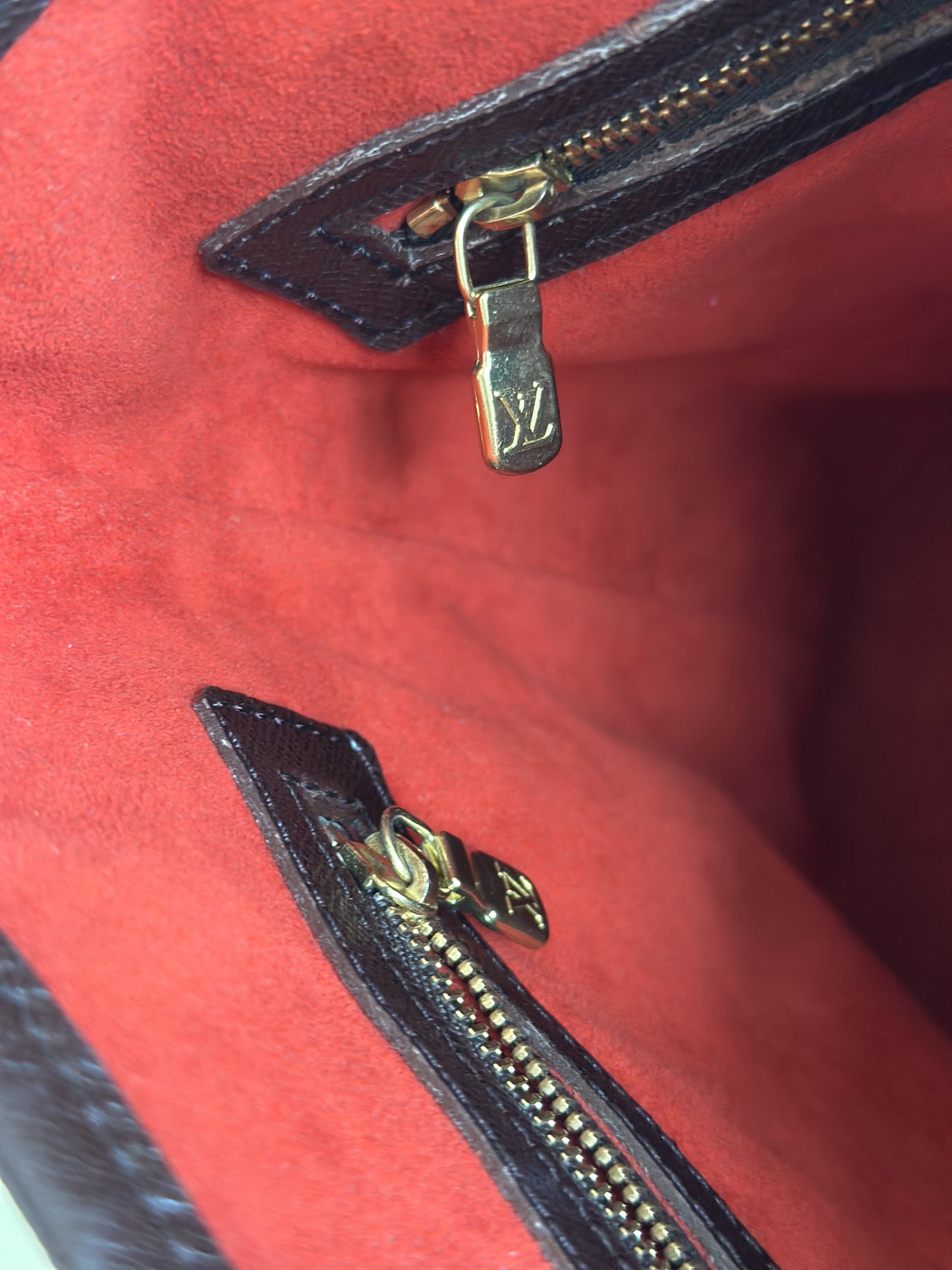 Vintage Louis Vuitton Damier Ebene Marais Bucket Shoulder Bag