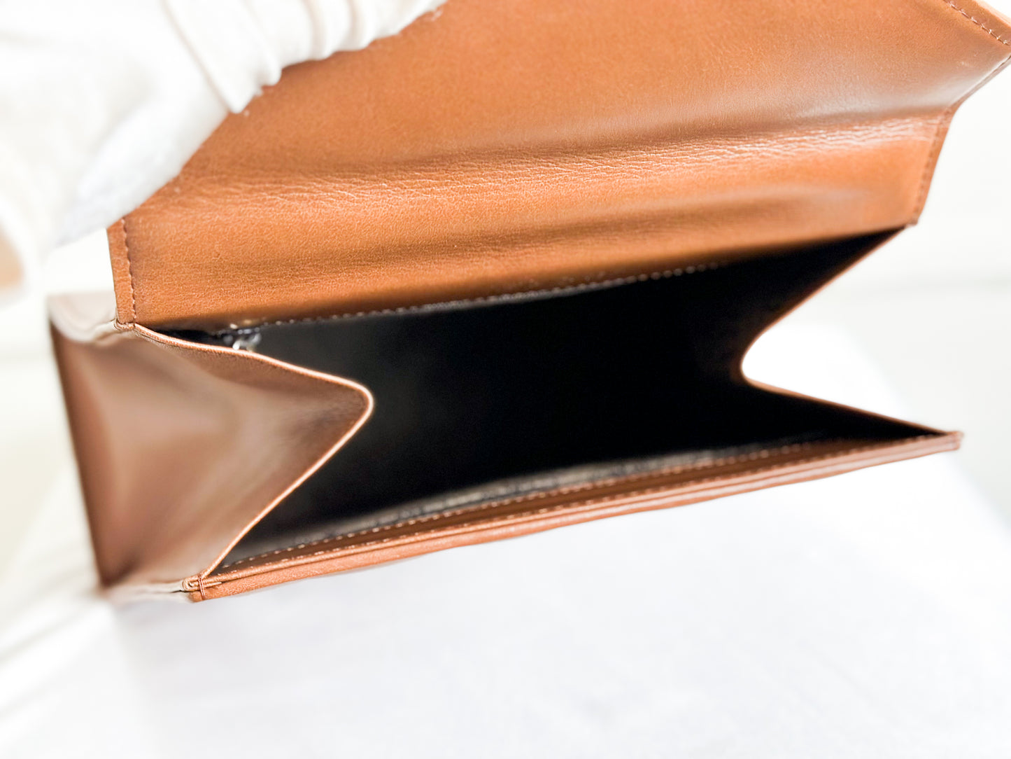 Vintage YSL Top Handle Leather Bag Brown