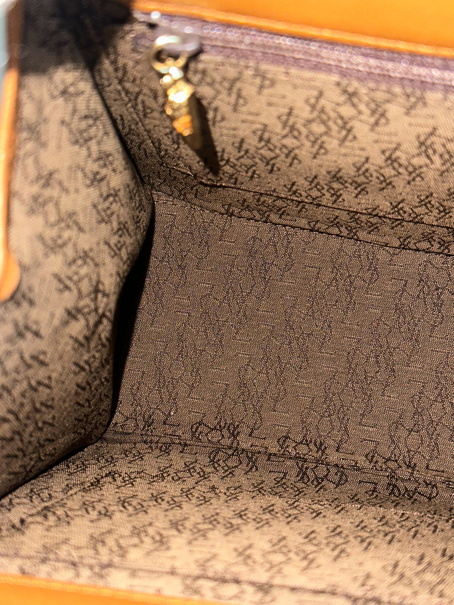 Vintage YSL Top Handle Leather Bag Brown