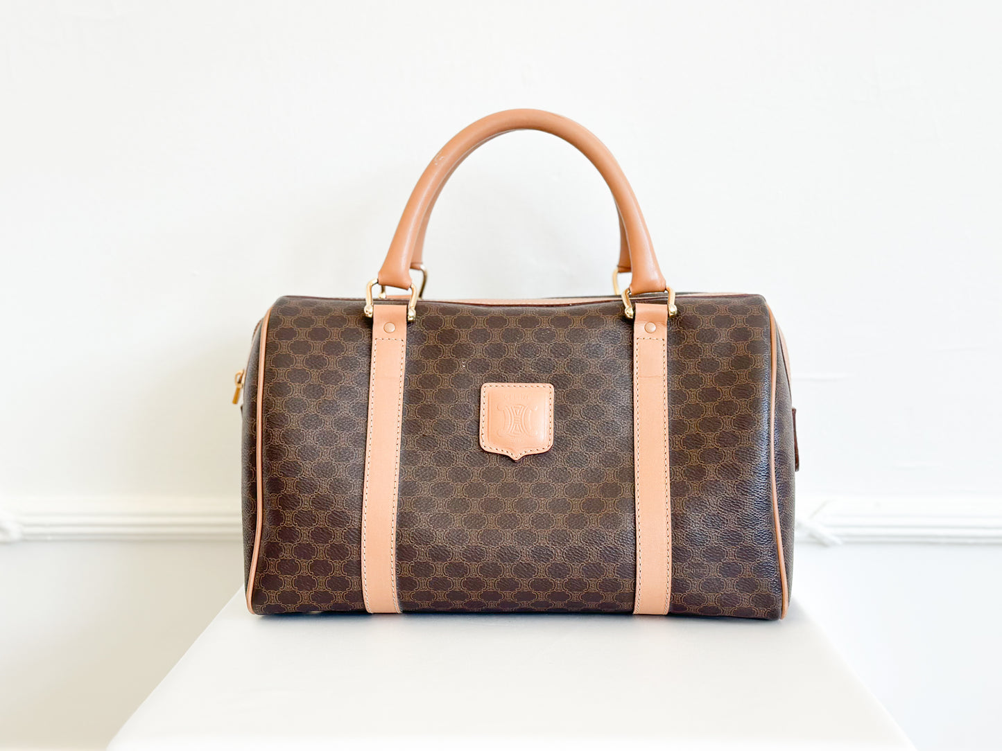 Celine Macadam Canvas Boston Bag - Medium