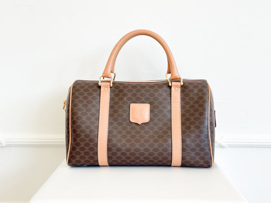Celine Macadam Canvas Boston Bag - Medium
