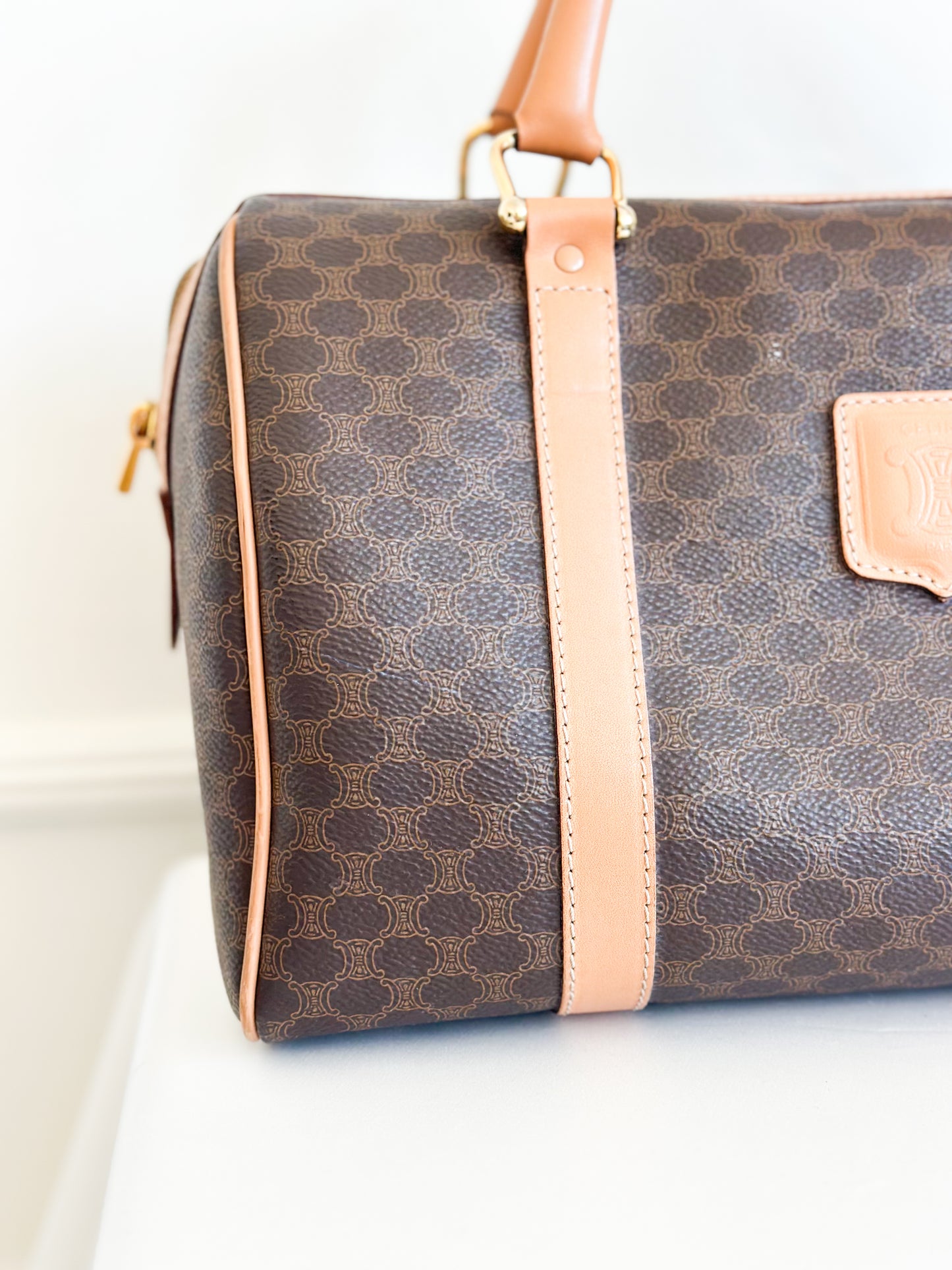 Celine Macadam Canvas Boston Bag - Medium