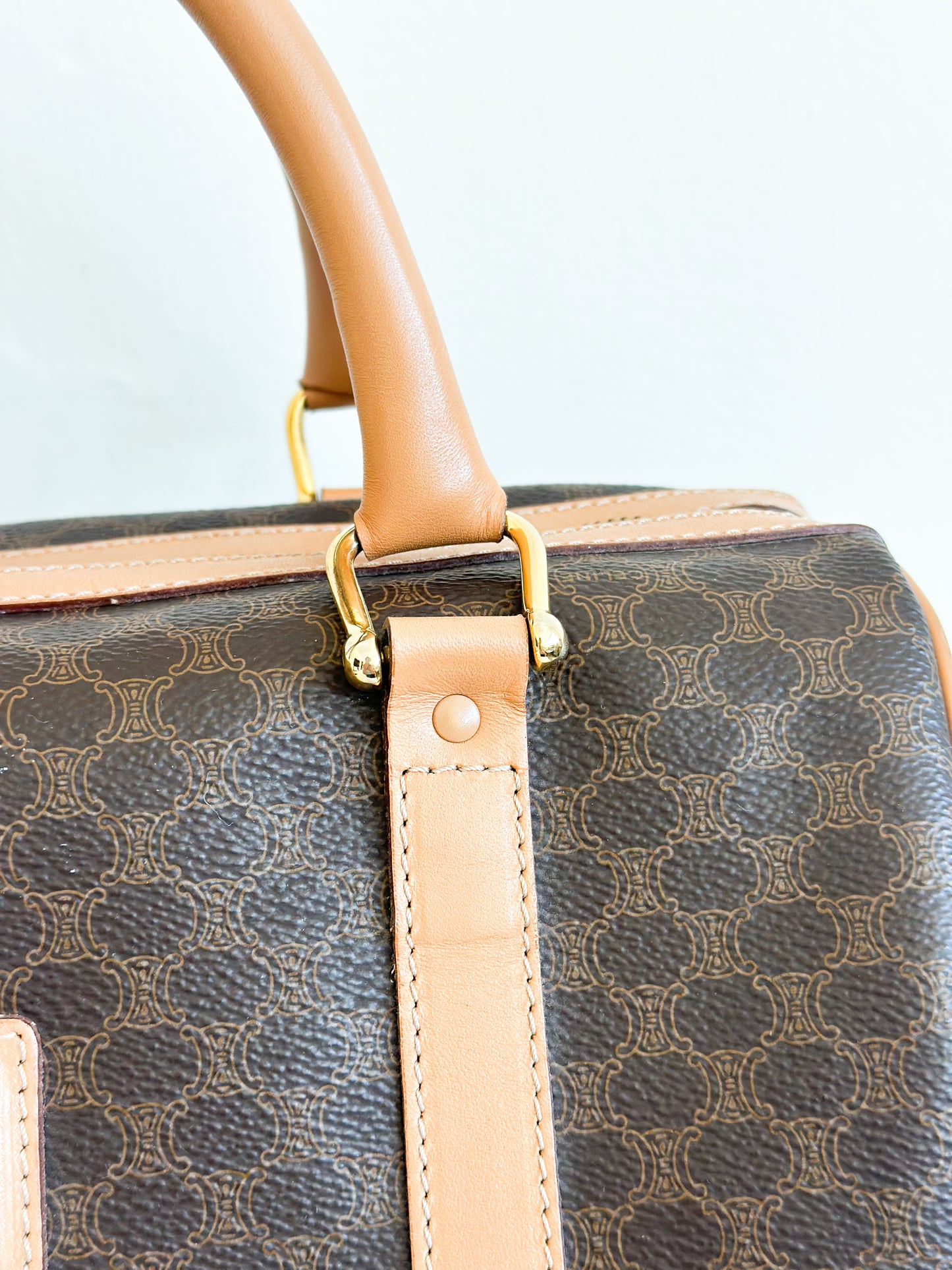 Celine Macadam Canvas Boston Bag - Medium