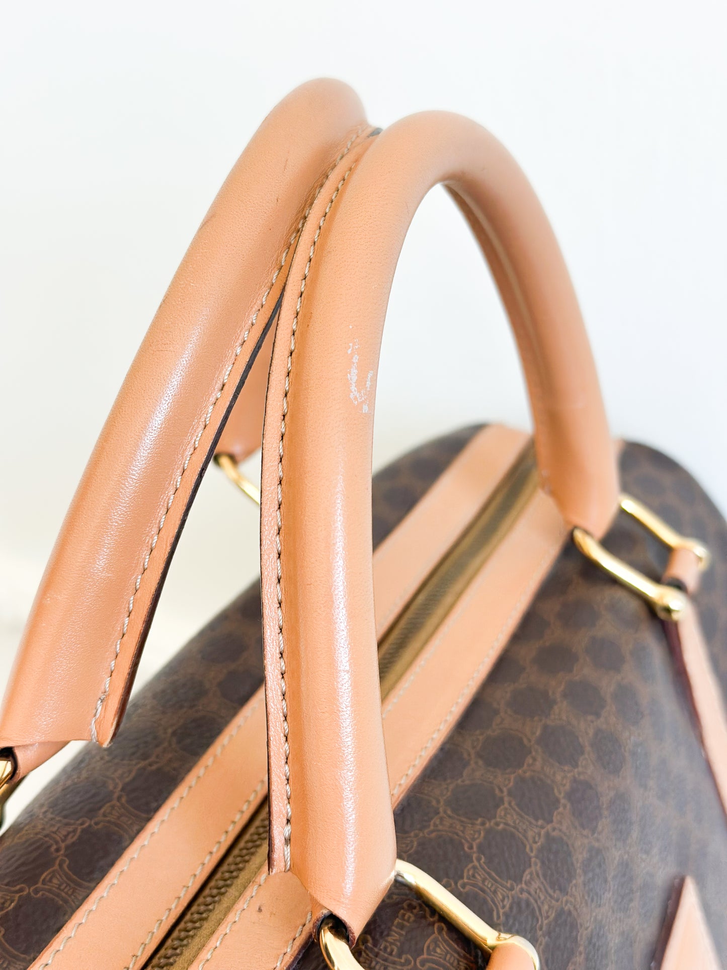 Celine Macadam Canvas Boston Bag - Medium