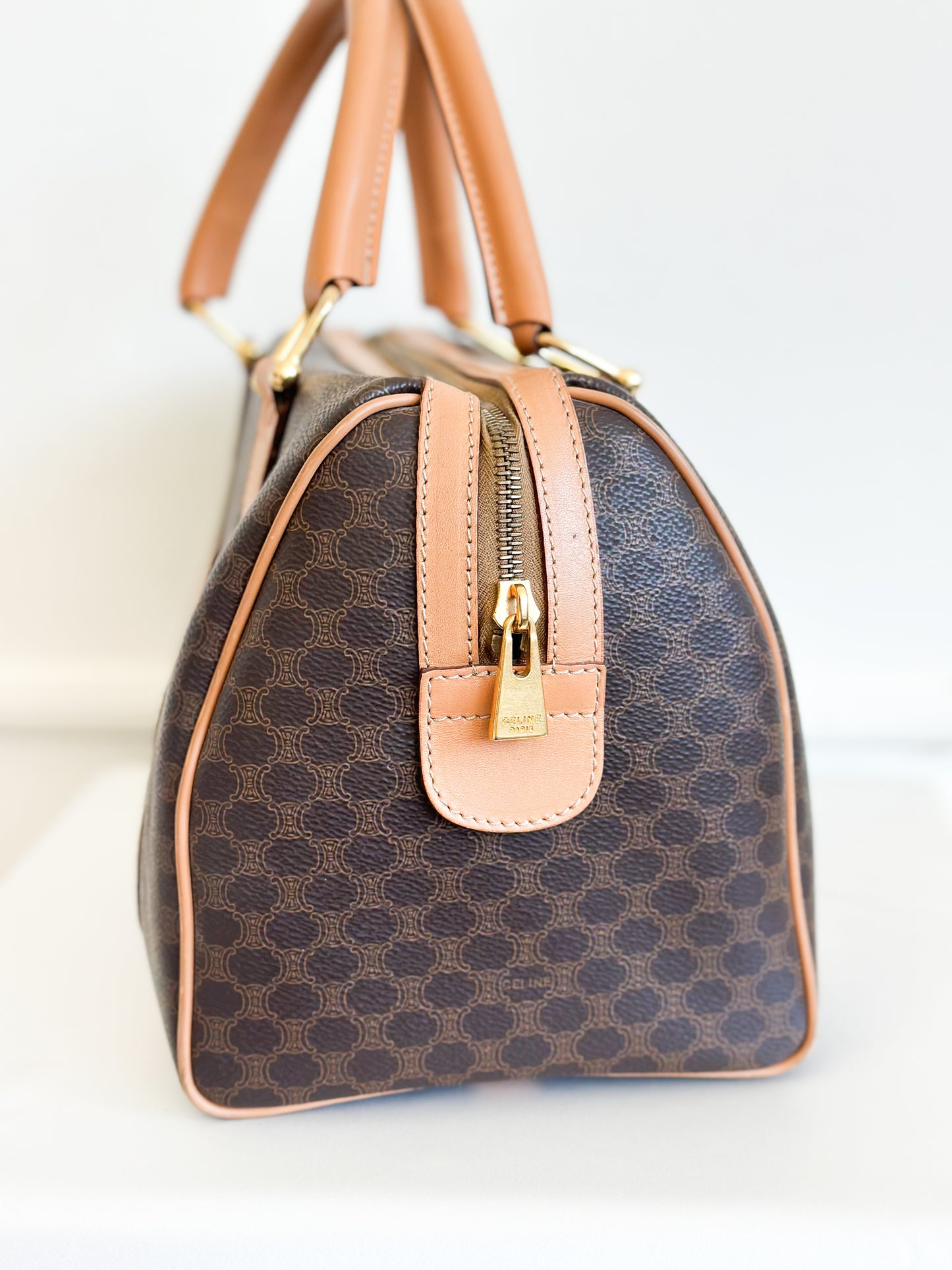 Celine Macadam Canvas Boston Bag - Medium