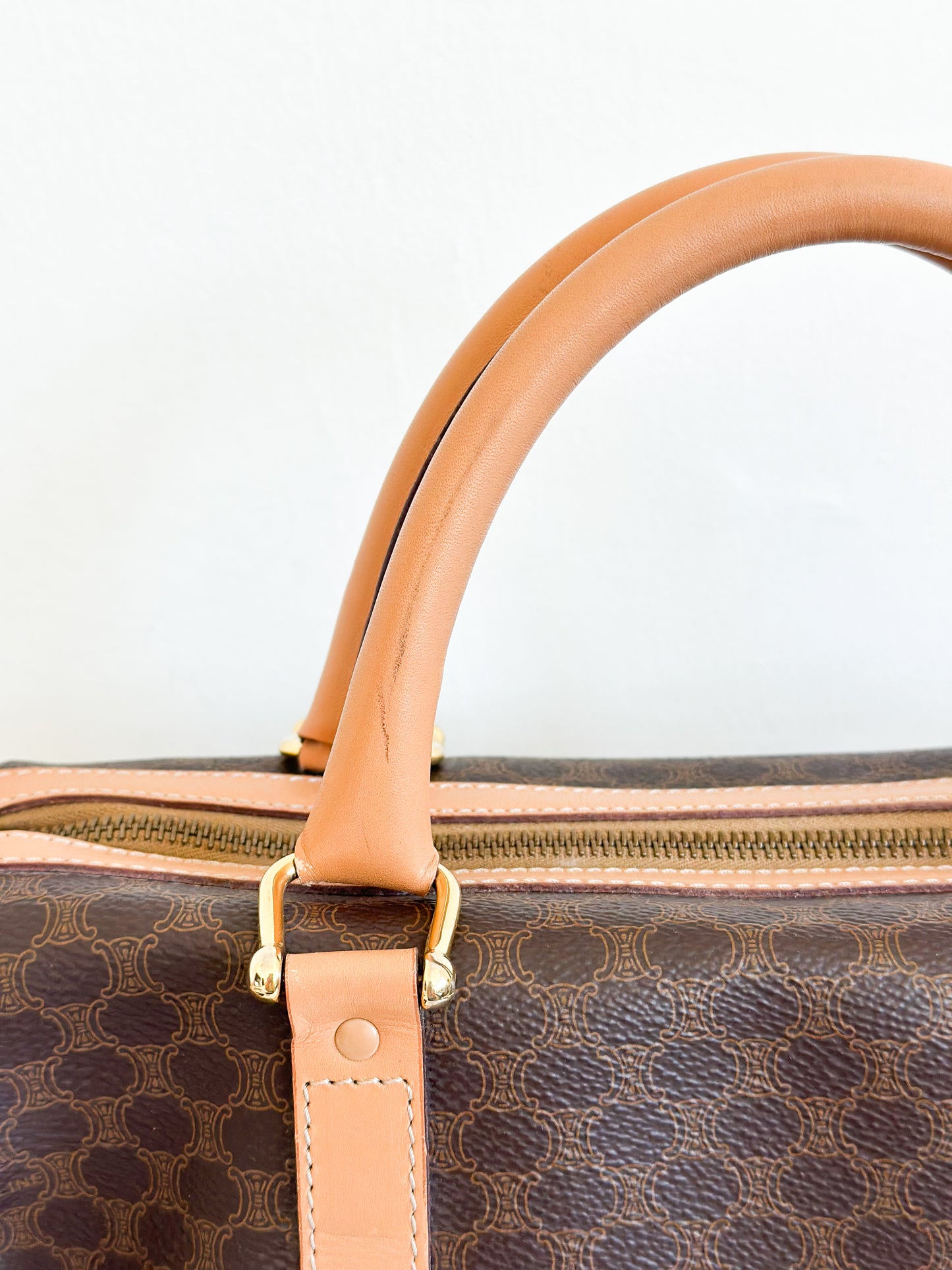 Celine Macadam Canvas Boston Bag - Medium
