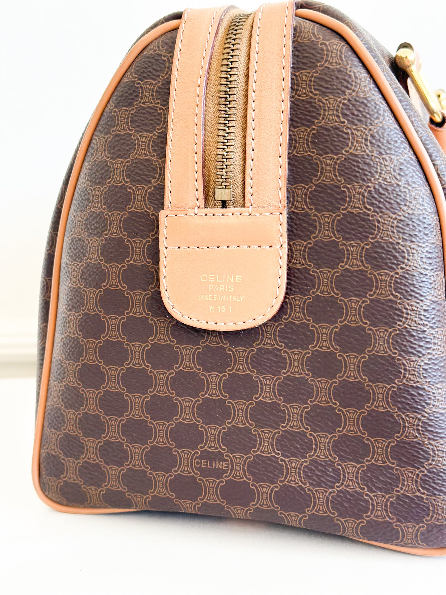 Celine Macadam Canvas Boston Bag - Medium