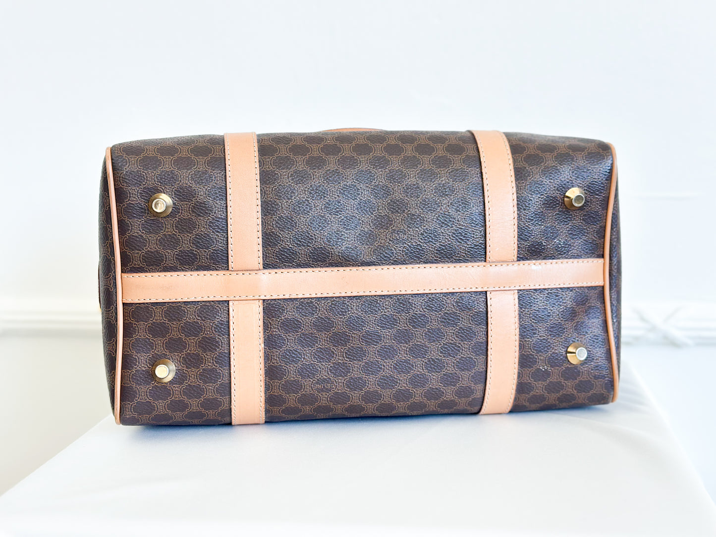 Celine Macadam Canvas Boston Bag - Medium