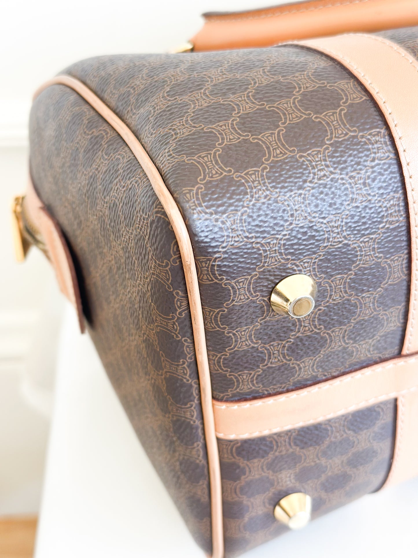 Celine Macadam Canvas Boston Bag - Medium